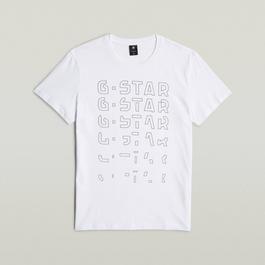 G Star Gradient Graphic T Shirt