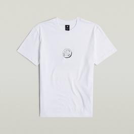 G Star Button Illustration T Shirt