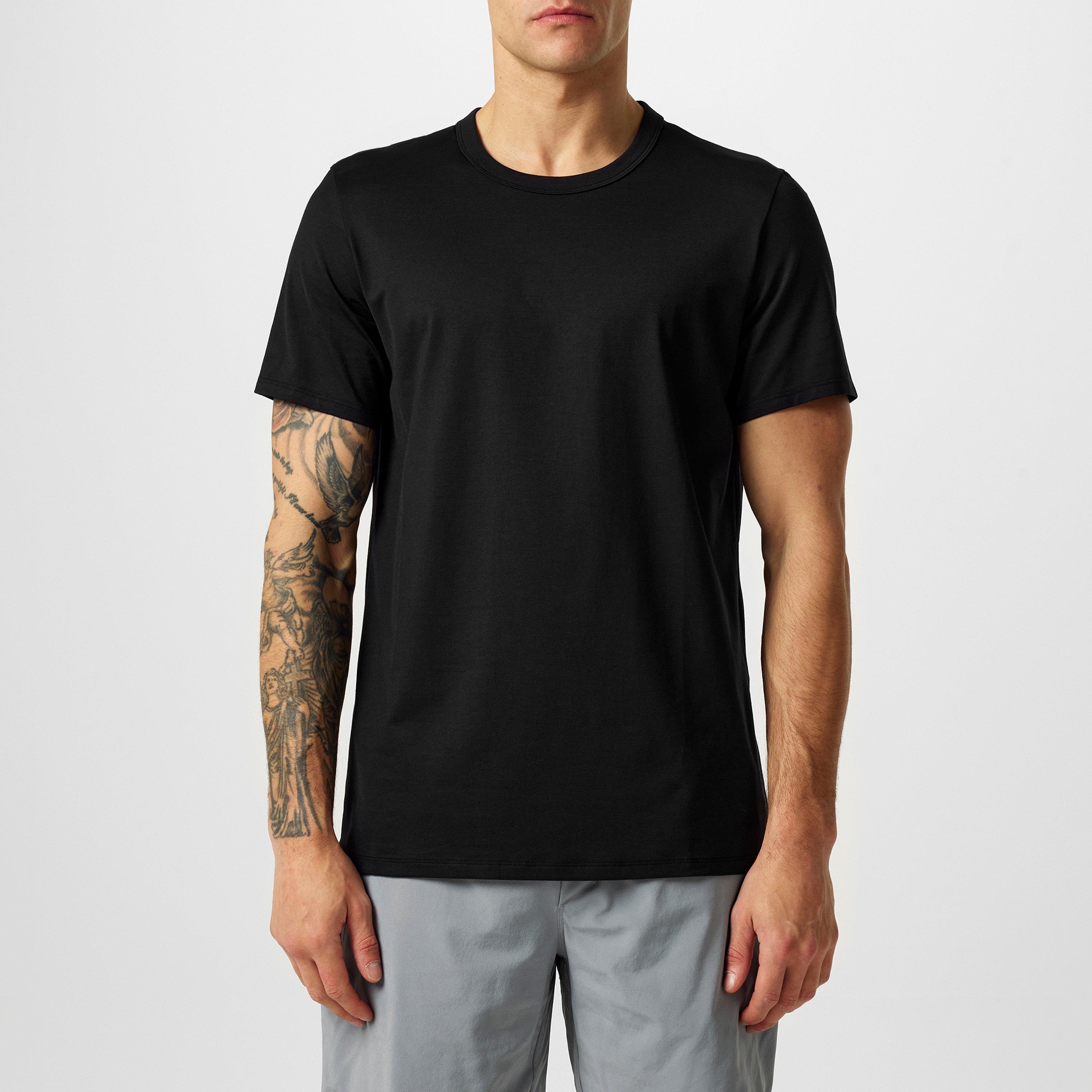 Black - Lululemon - Men'S Cotton Fundamental T-Shirt - 3