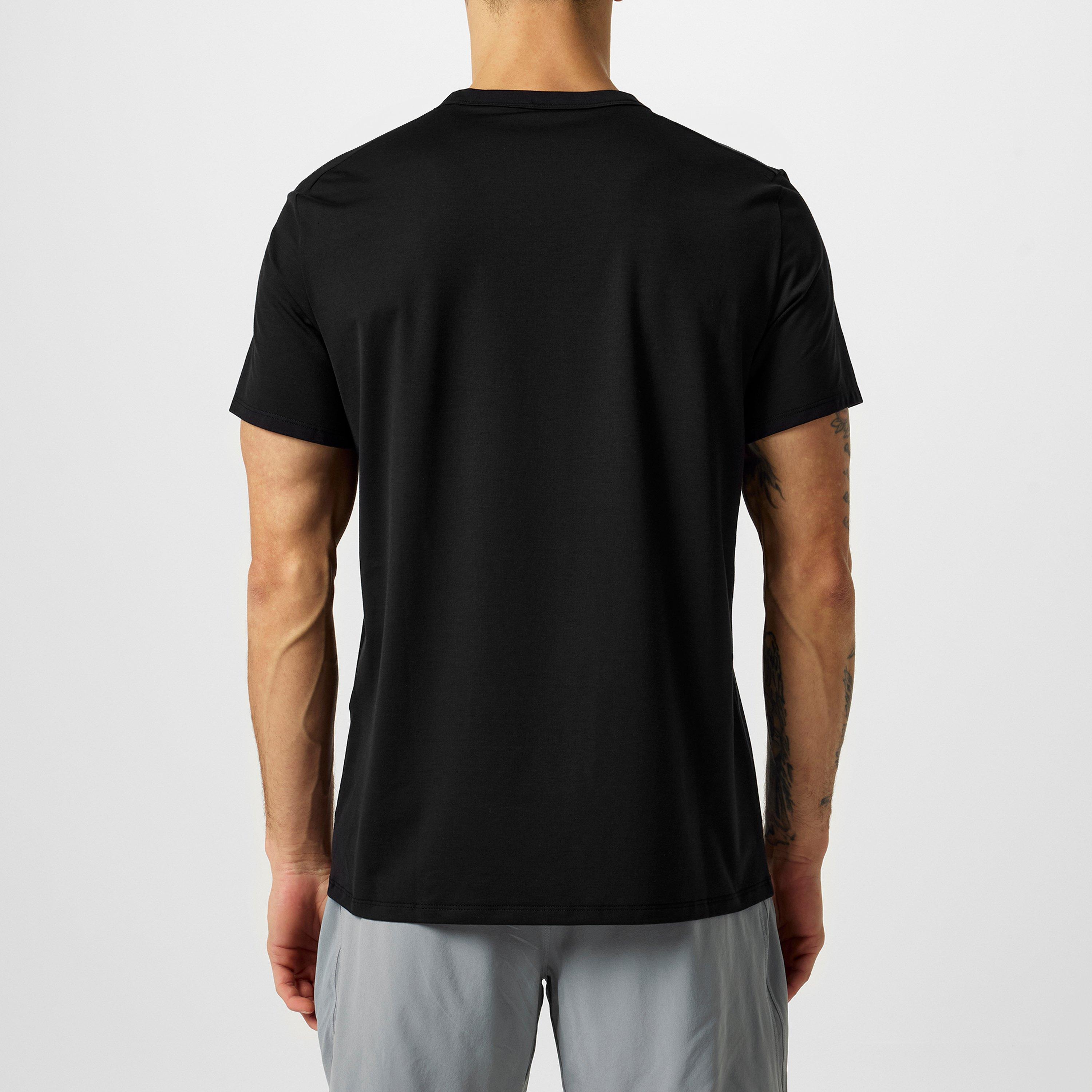 Black - Lululemon - Men'S Cotton Fundamental T-Shirt - 4
