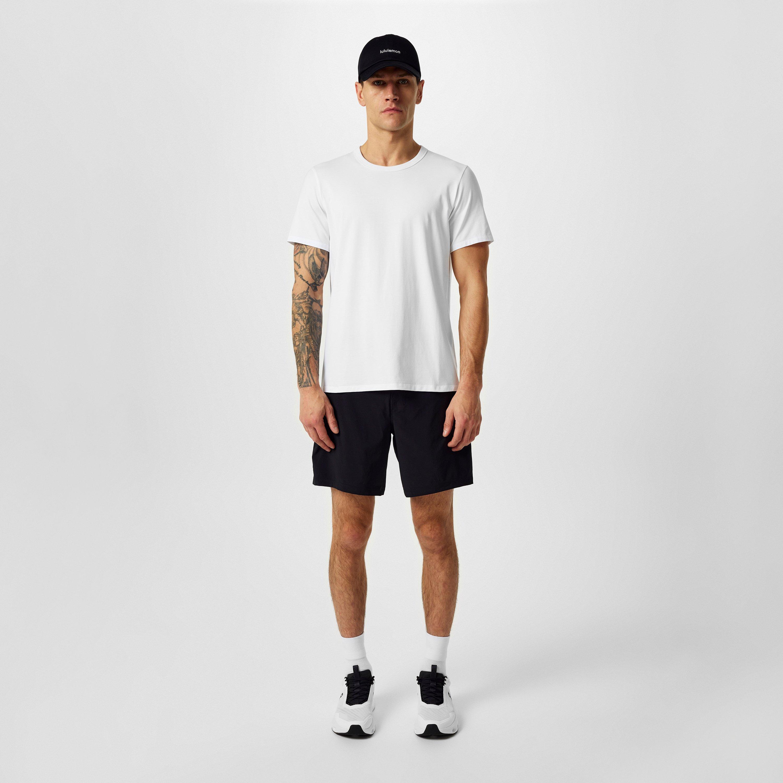 White - Lululemon - Men'S Plain Cotton Fundamental T-Shirt - 6