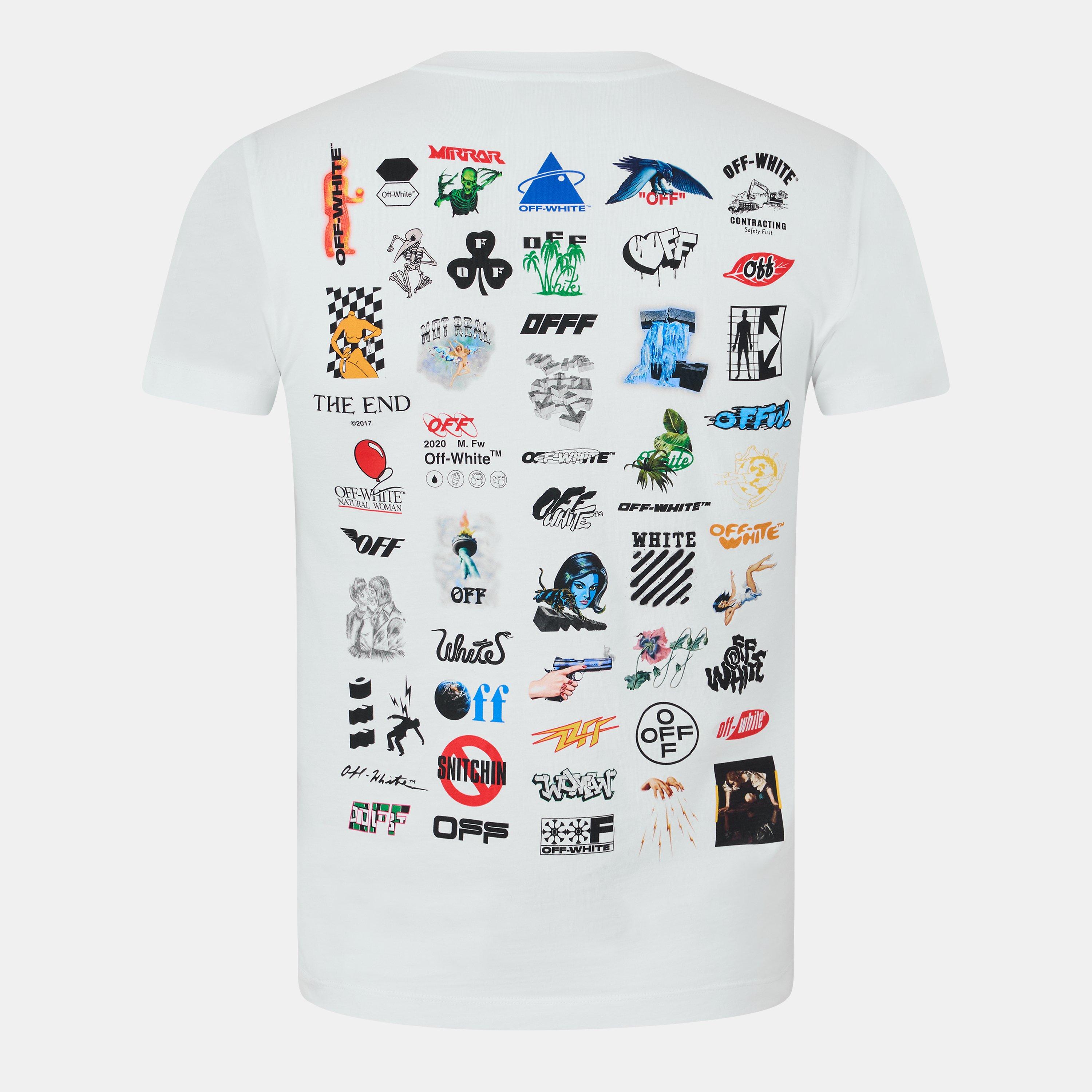 White/Black - Off White - Men's Regular Fit T-Shirt - 2