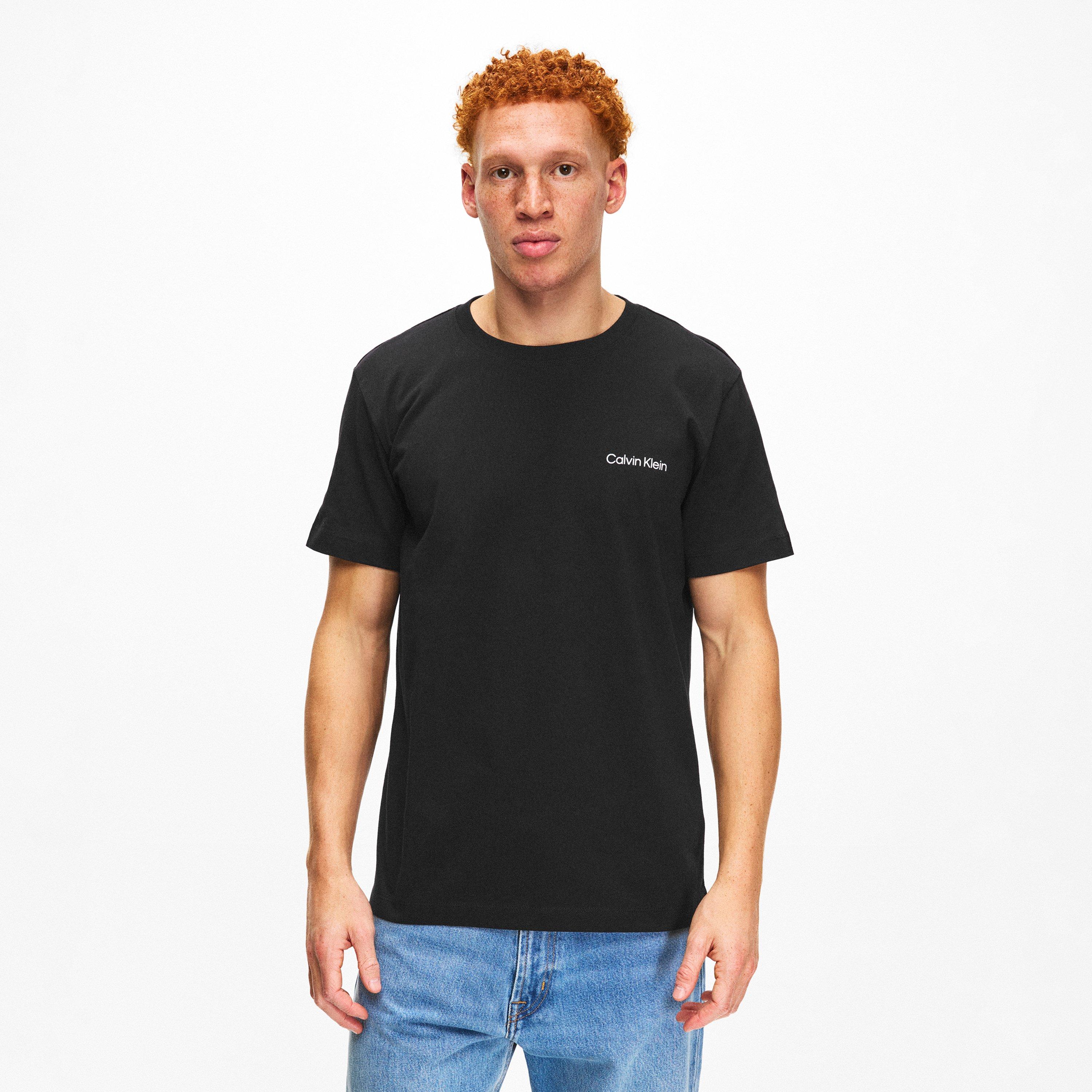 PVH Black - Calvin Klein - Core Logo T Shirt Mens - 3