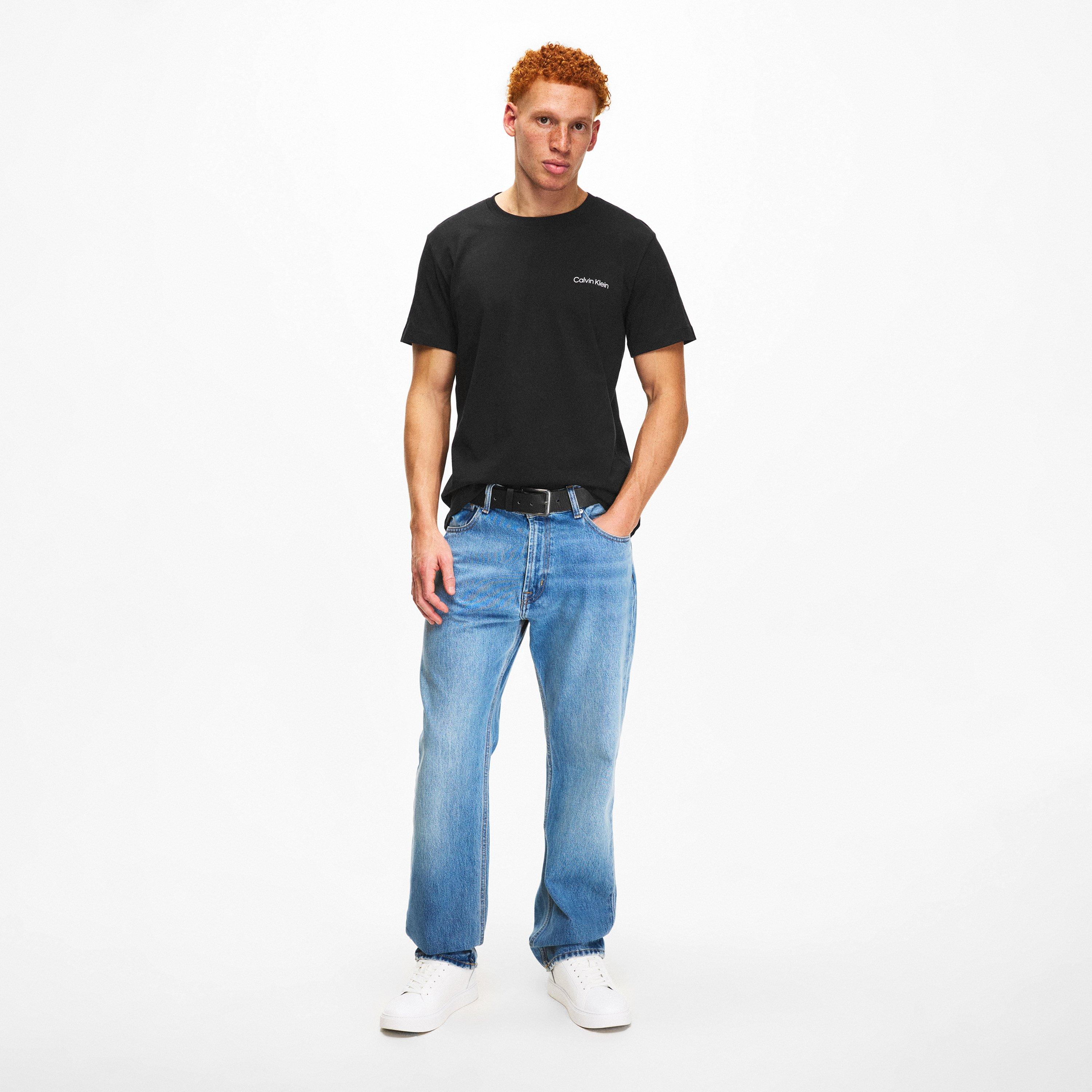 PVH Black - Calvin Klein - Core Logo T Shirt Mens - 6