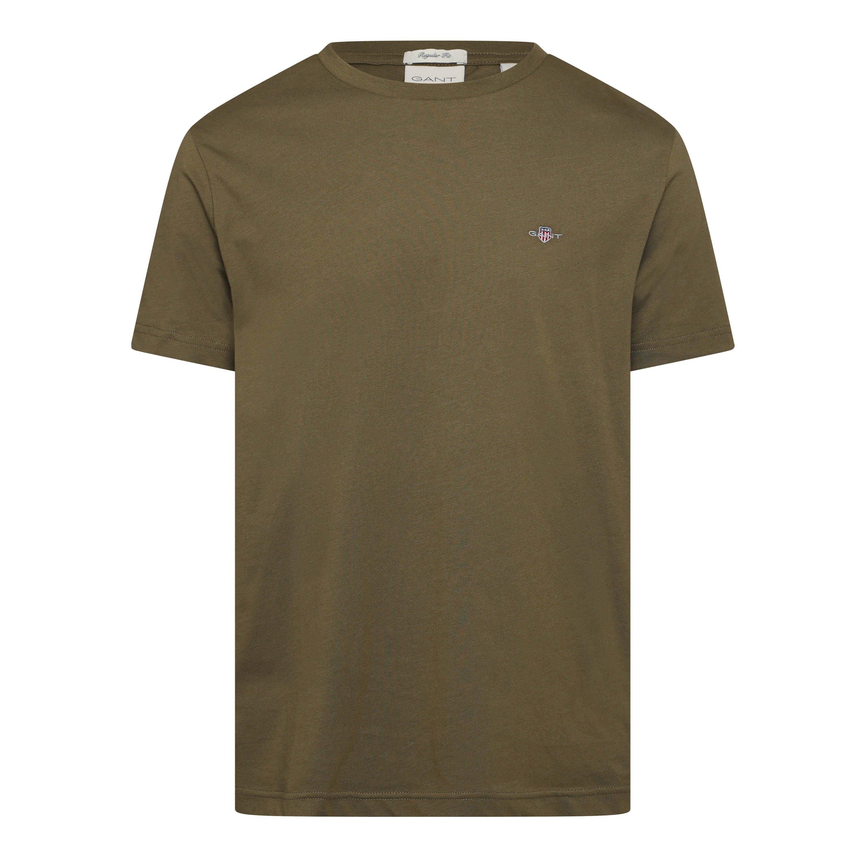 MOSS GREEN - Gant - Gant Shield T-Shirt Sn64 - 1