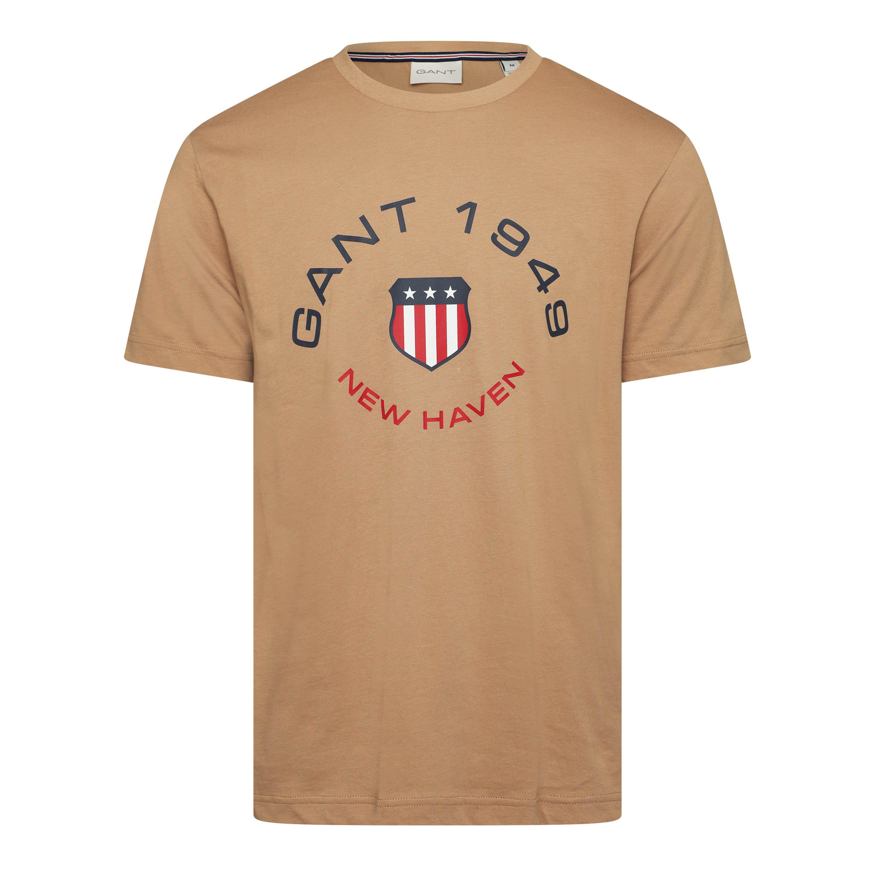 BEGE CARAMELO - Gant - Gant Graph T-Shirt Sn64 - 1
