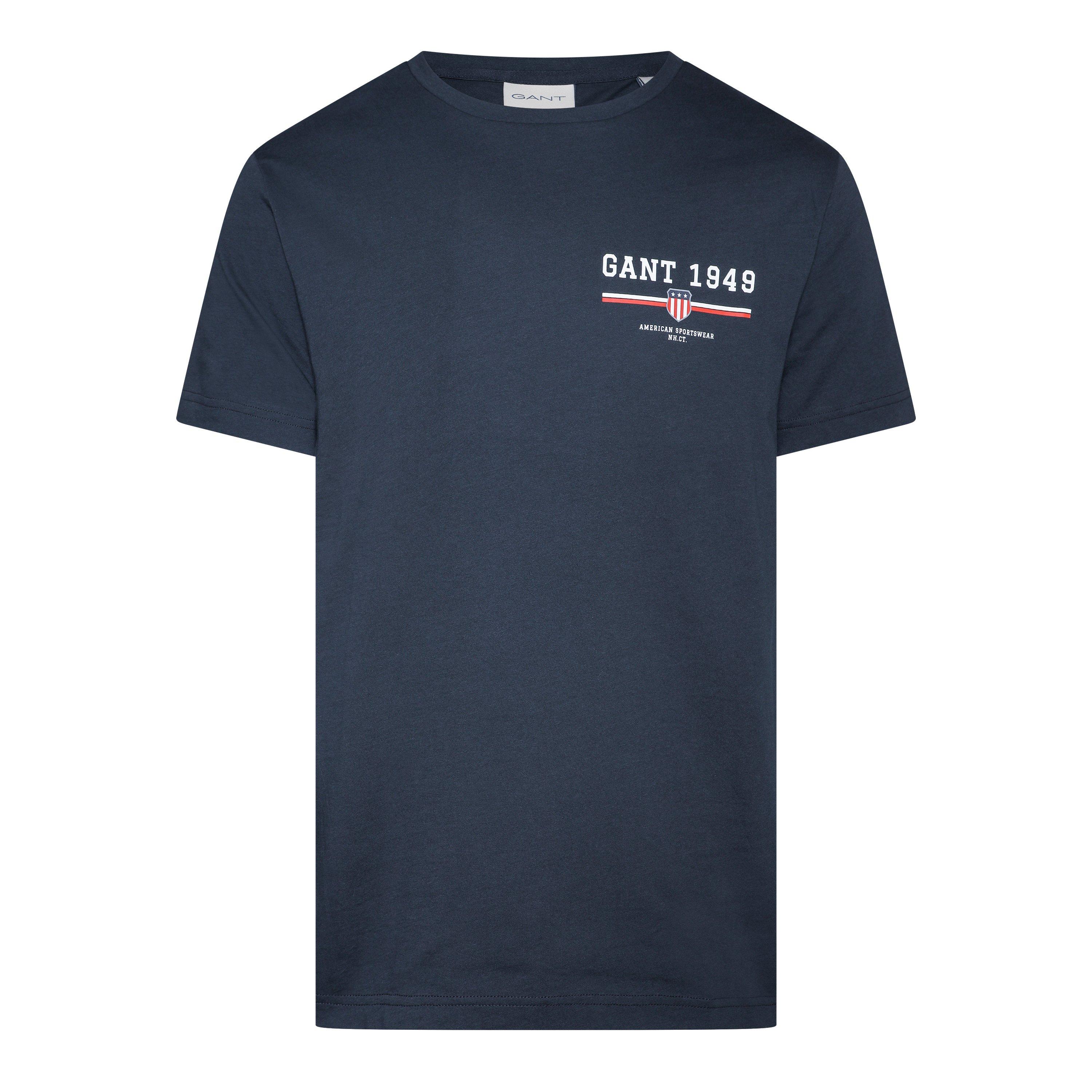 Gant Men's Graphic T-Shirt - Marine - M