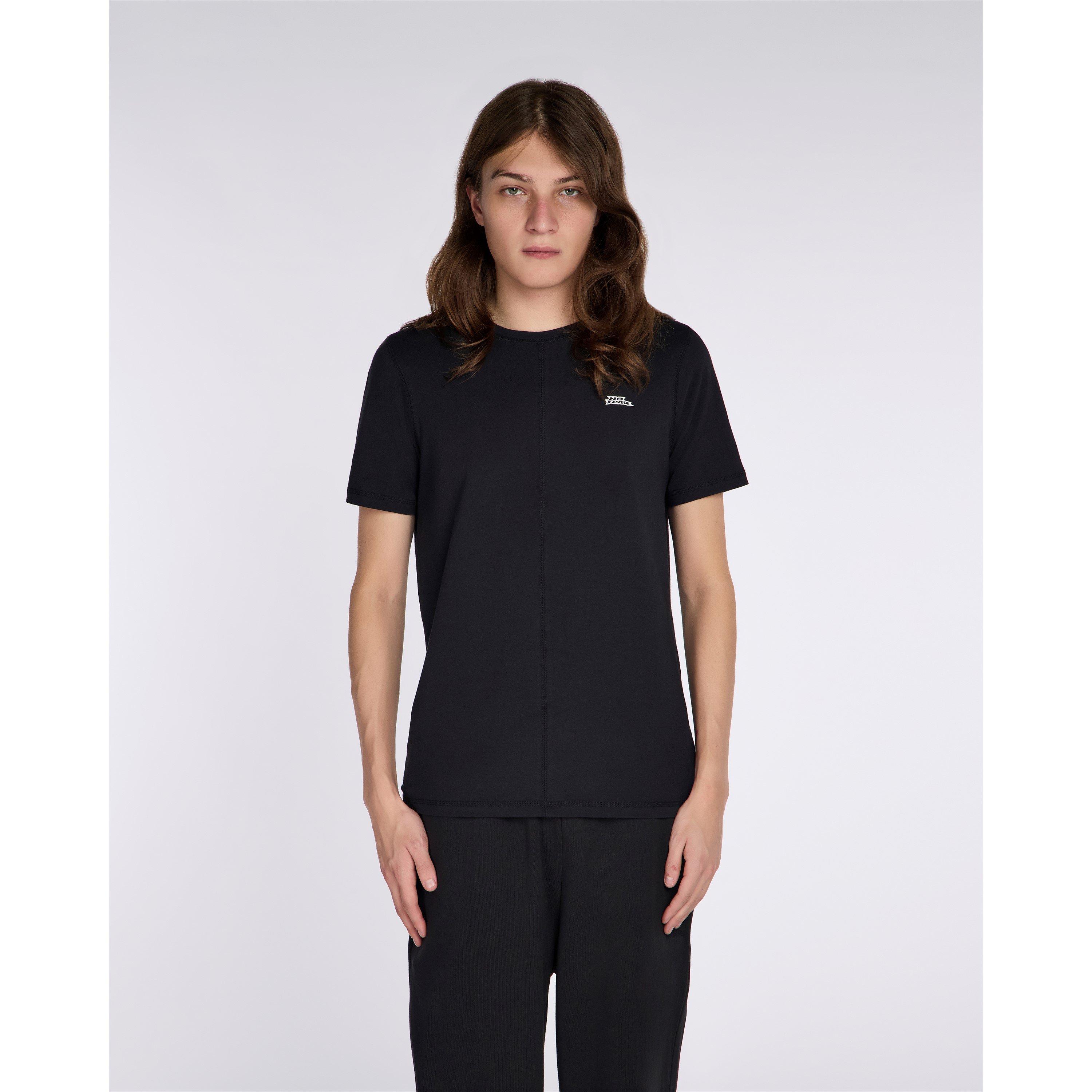 Zwart - No Fear - Pnl Cotton Short Sleeve Crew Neck Slim Fit T-Shirt - 3