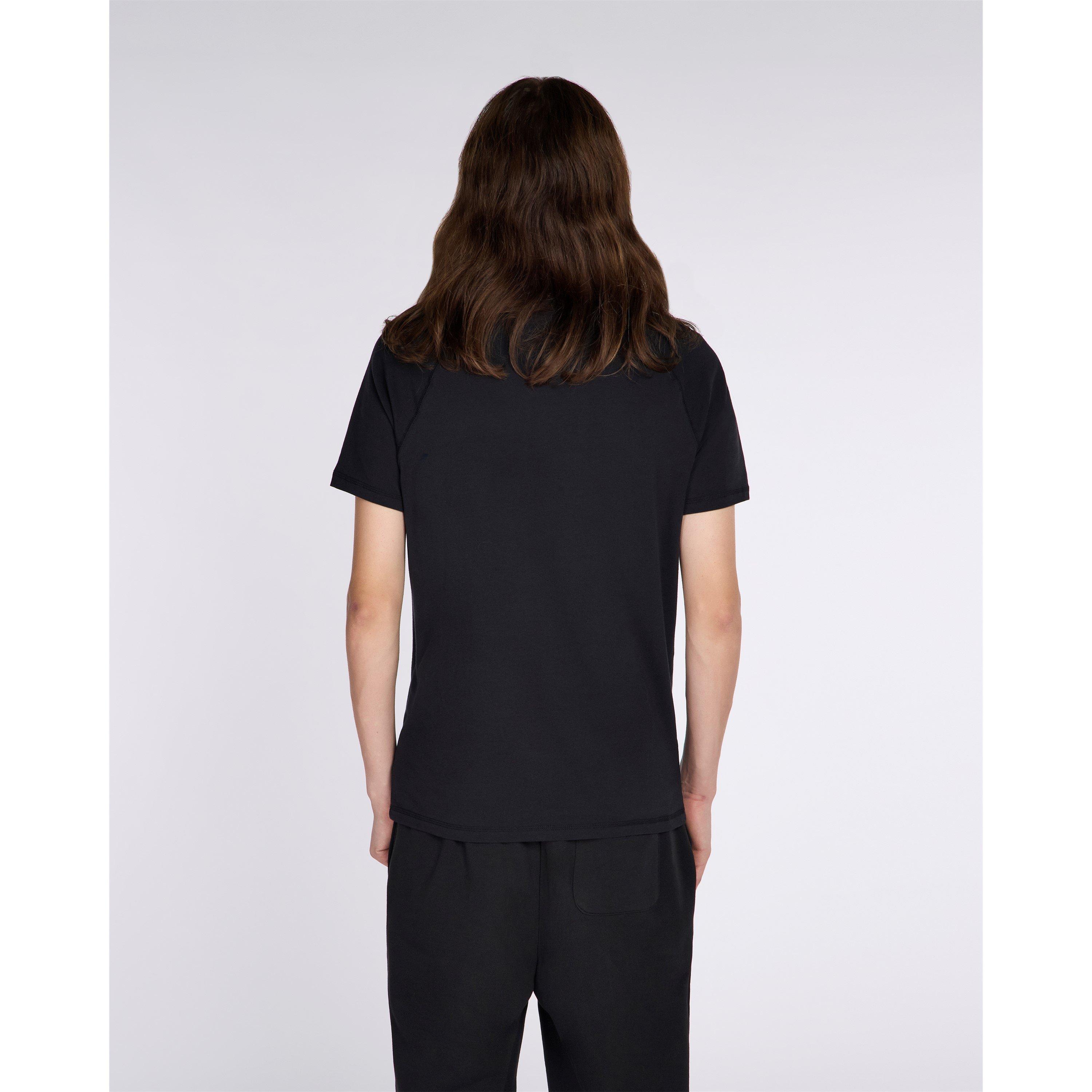 Zwart - No Fear - Pnl Cotton Short Sleeve Crew Neck Slim Fit T-Shirt - 4