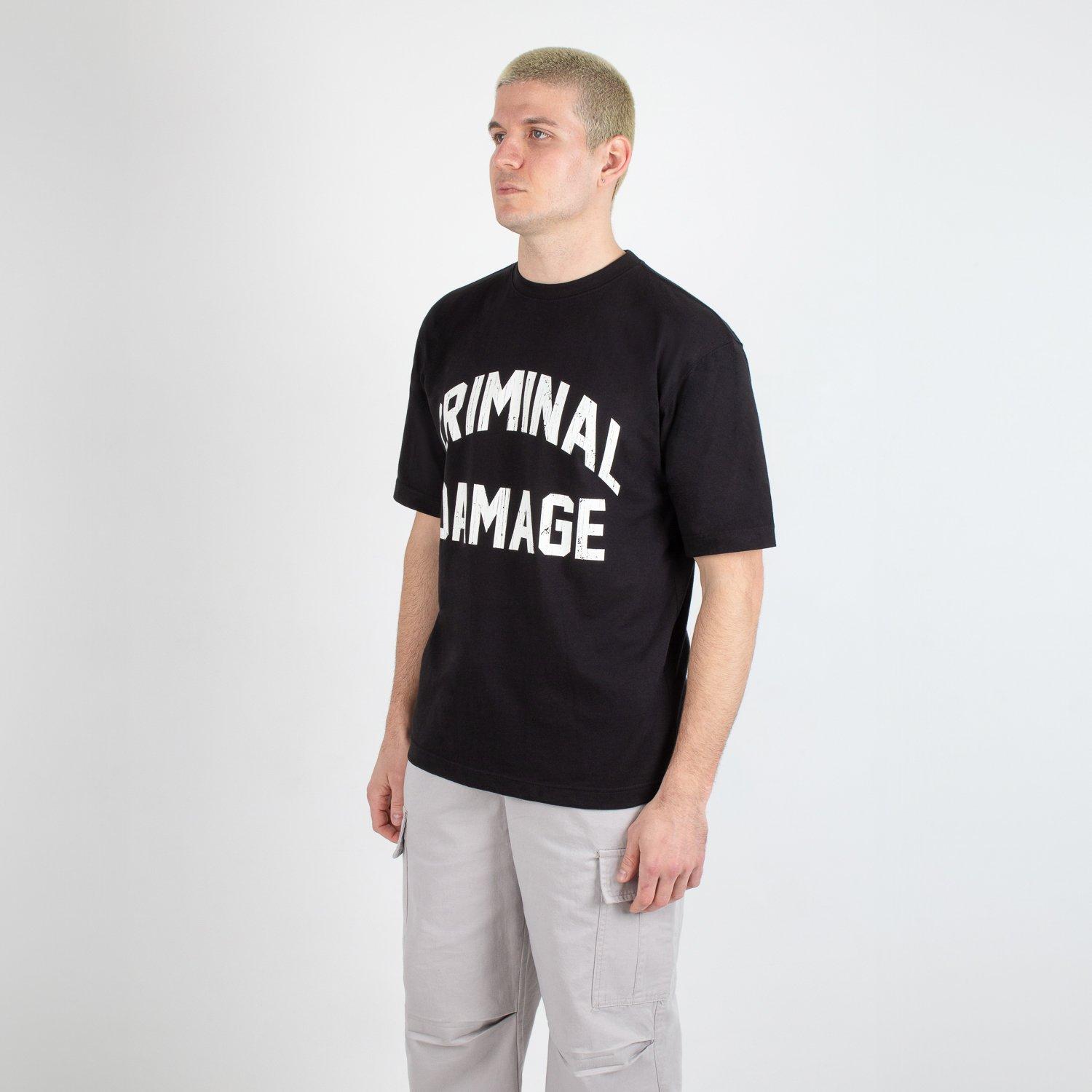 Preto - Criminal Damage - Oversized T-Shirt - 2