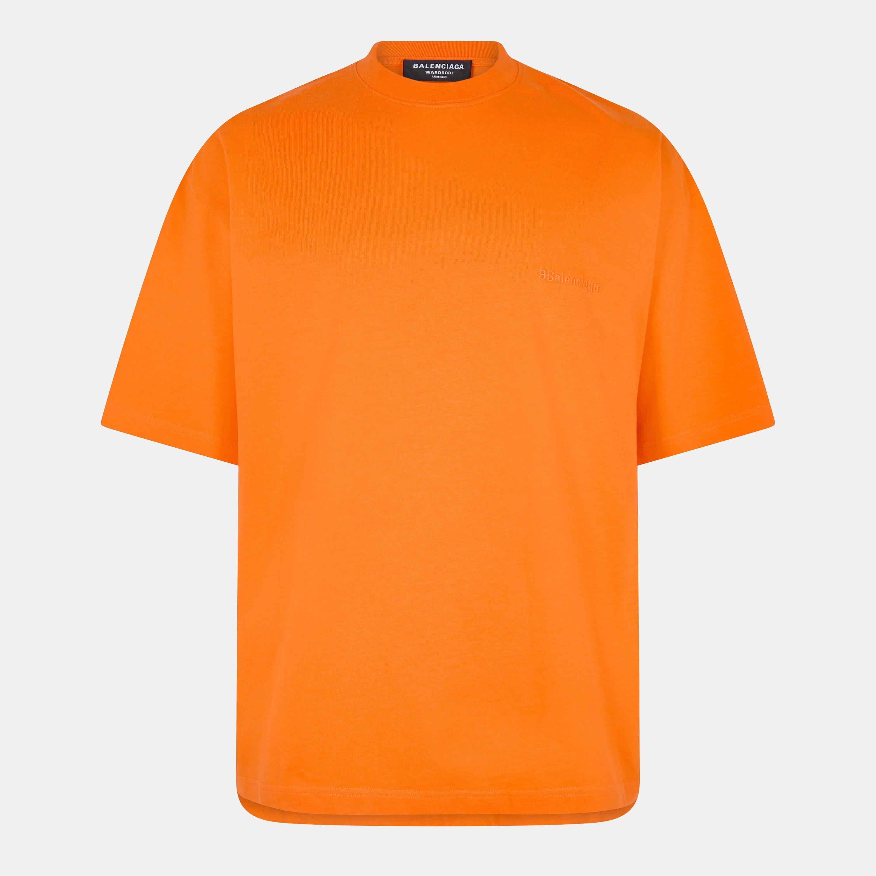 Orange/Orange - Balenciaga - Men's Regular Fit T-Shirt - 1