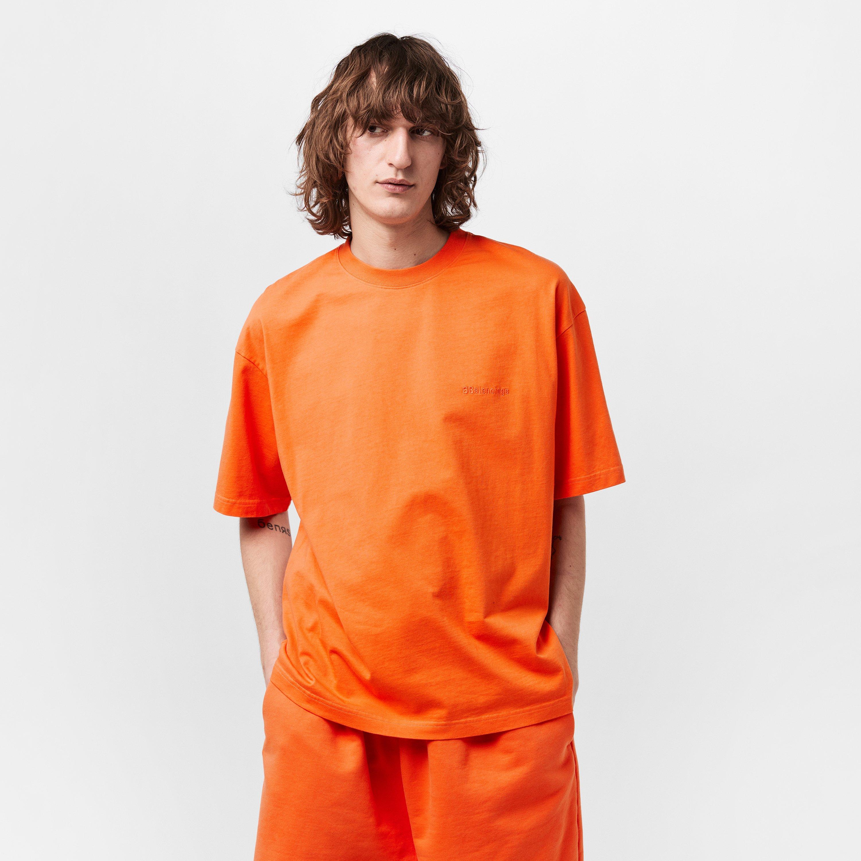 Orange/Orange - Balenciaga - Men's Regular Fit T-Shirt - 3