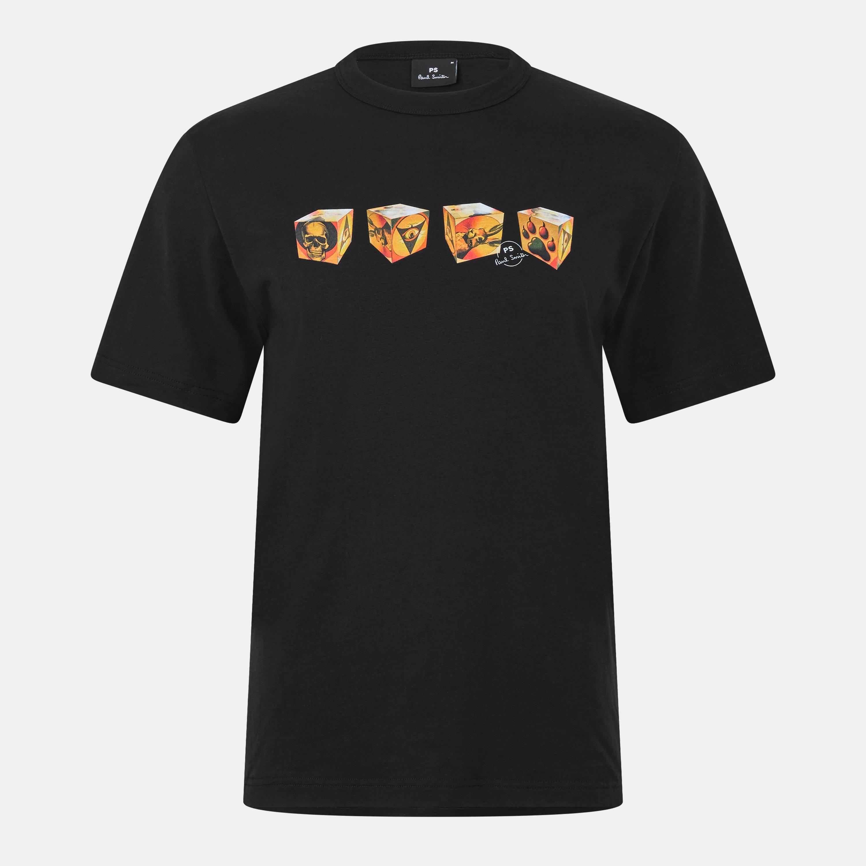 PS Paul Smith Men's Cube Graphic T-Shirt - Black 79 - M