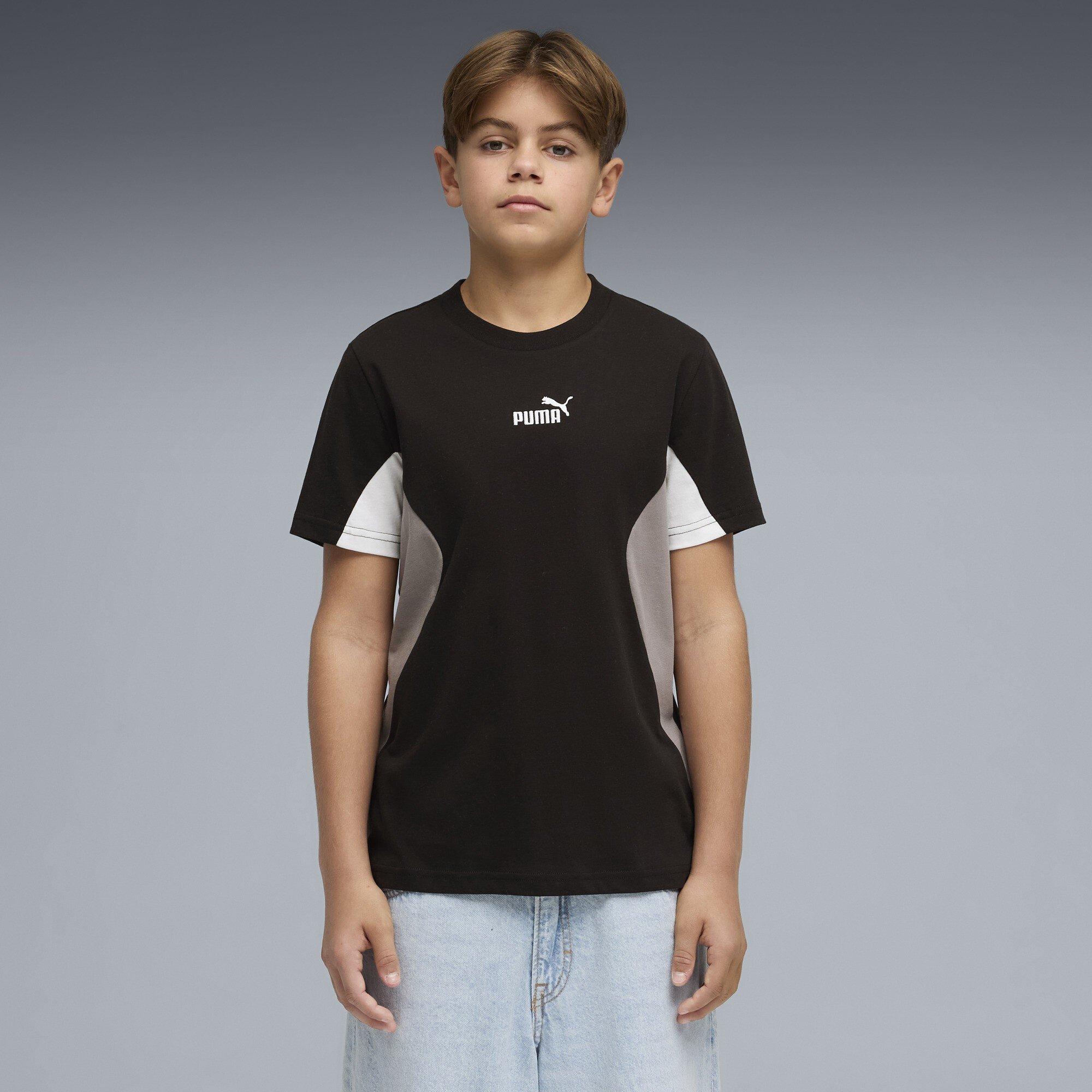 Nero/Bianco/Grigio - Puma - Puma Colr Block Tee Jn63 - 3