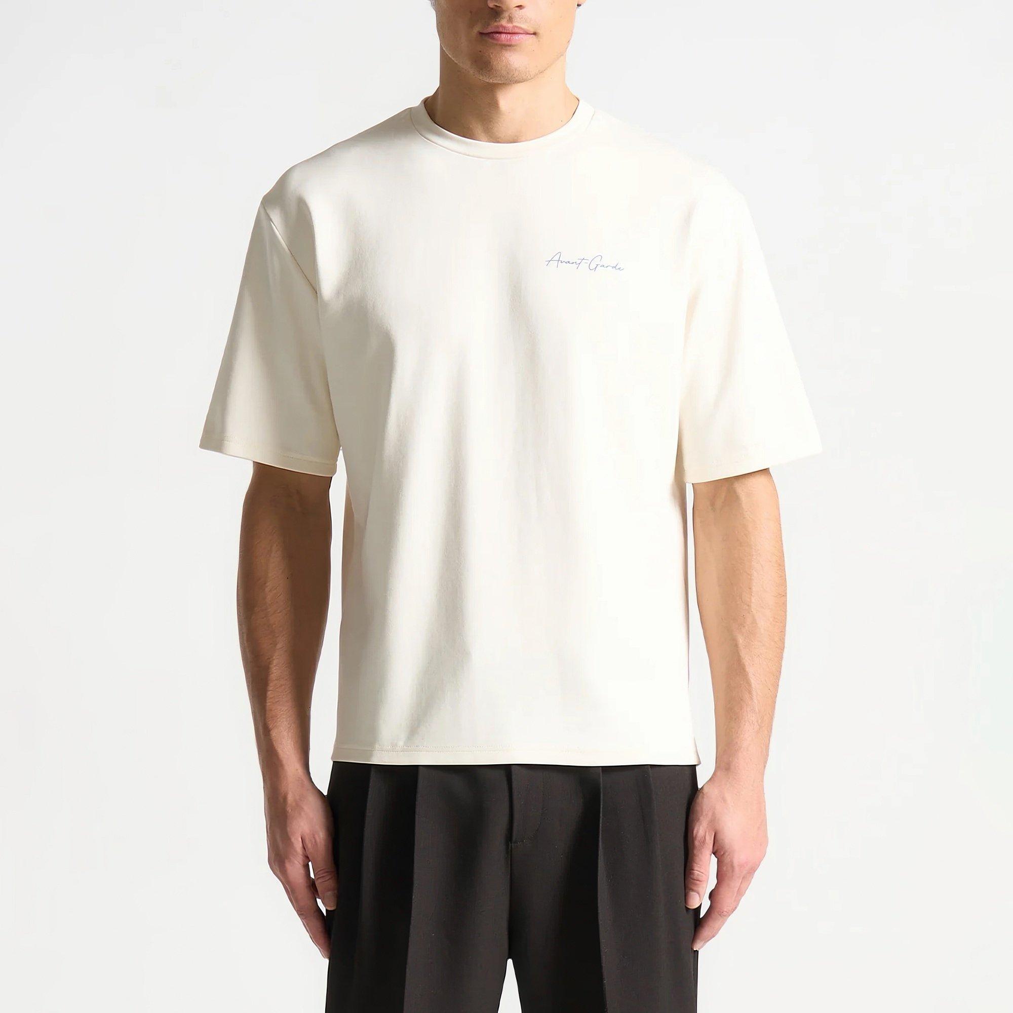 White - Maniere De Voir - Mens LArt T-Shirt - 3
