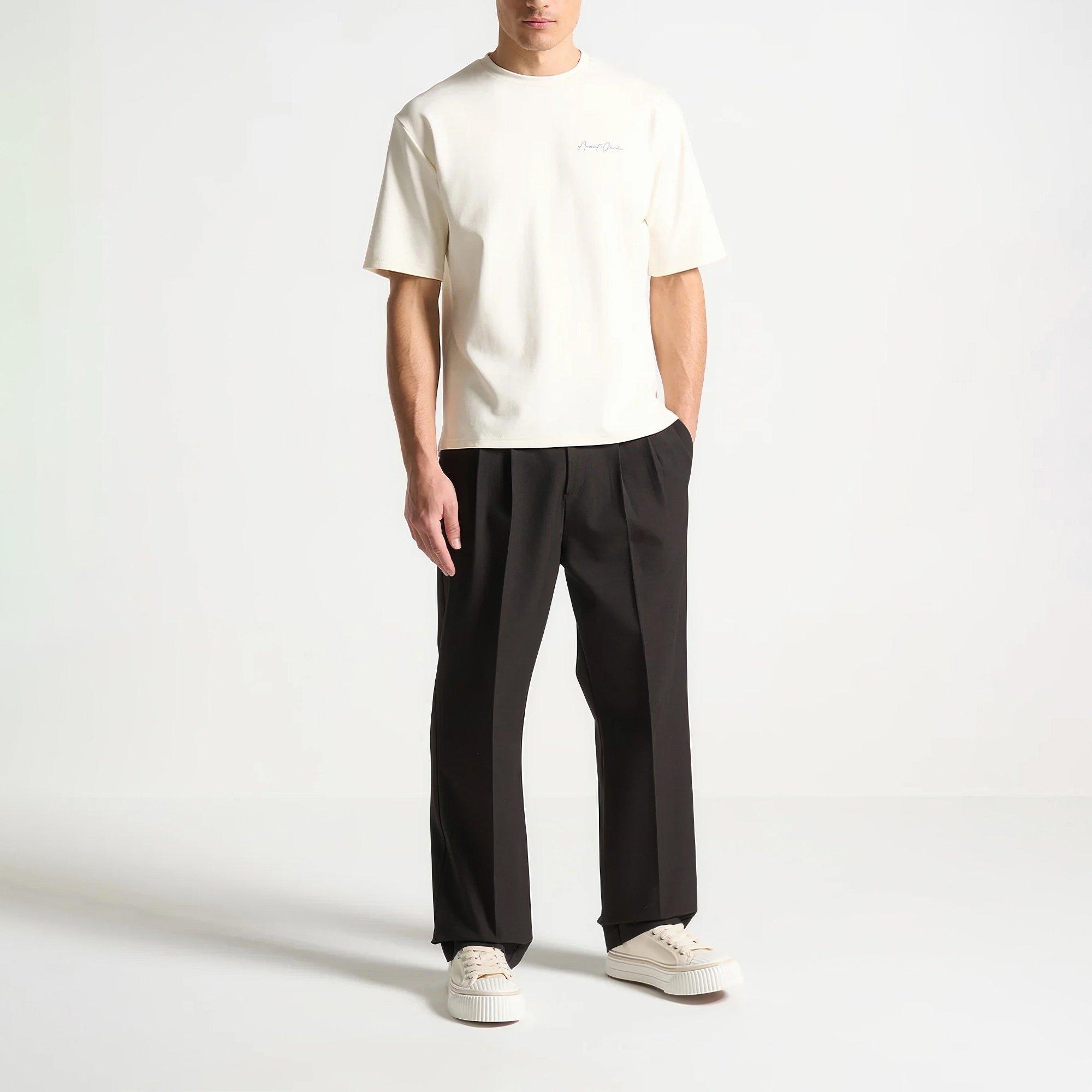 White - Maniere De Voir - Mens LArt T-Shirt - 8