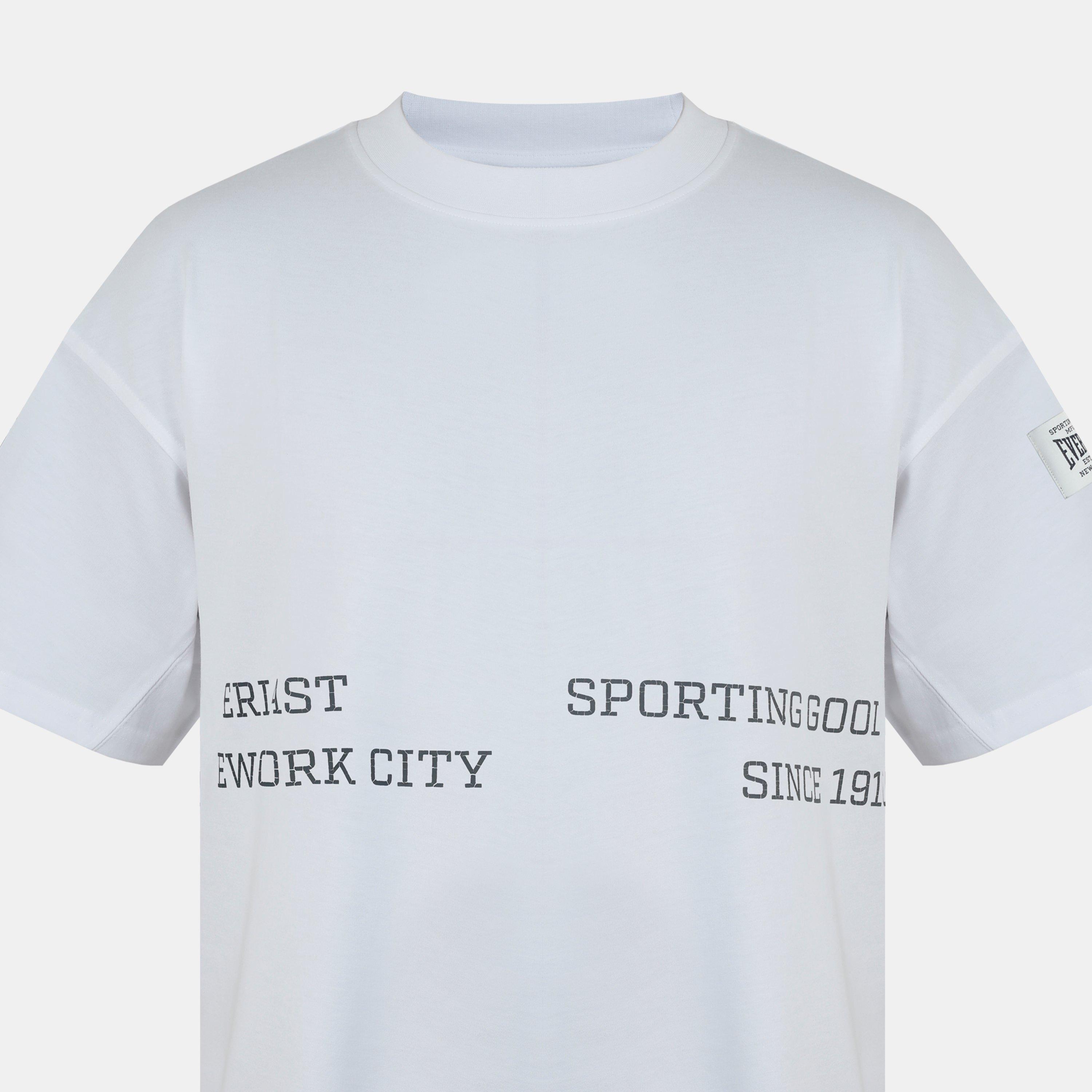 White - Everlast - NYC Linear Oversized T-Shirt - 3