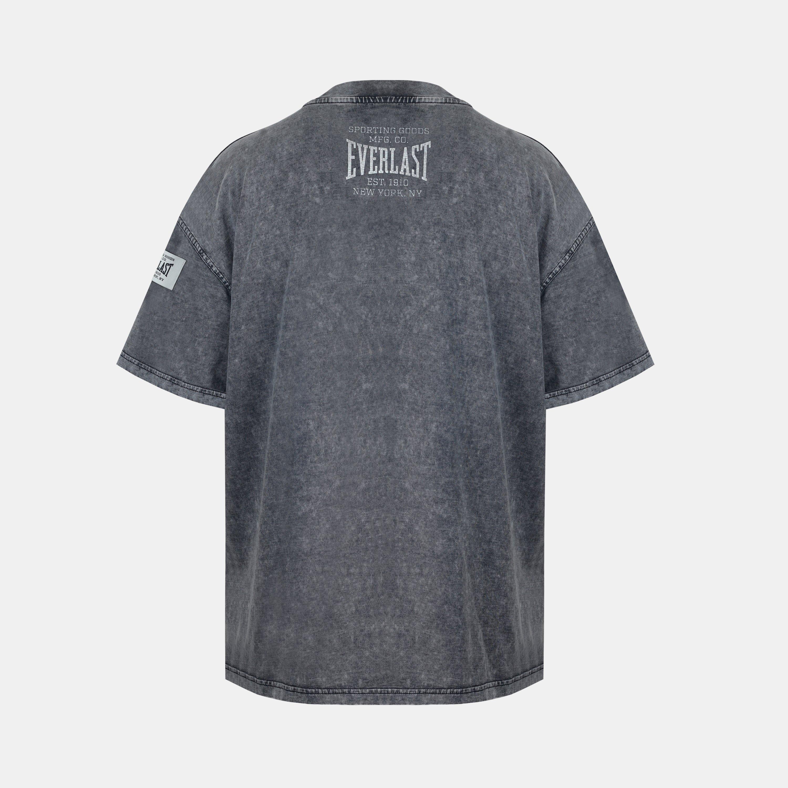 Washed Grey - Everlast - Men's NYC Linear Oversized T-Shirt - 2