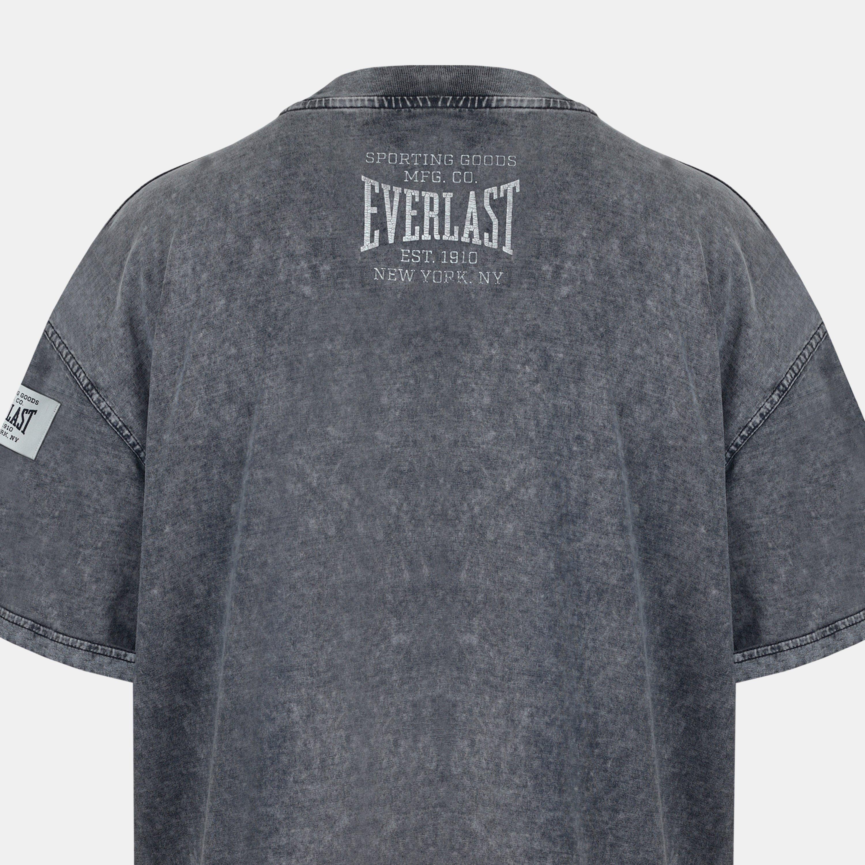 Washed Grey - Everlast - Men's NYC Linear Oversized T-Shirt - 4