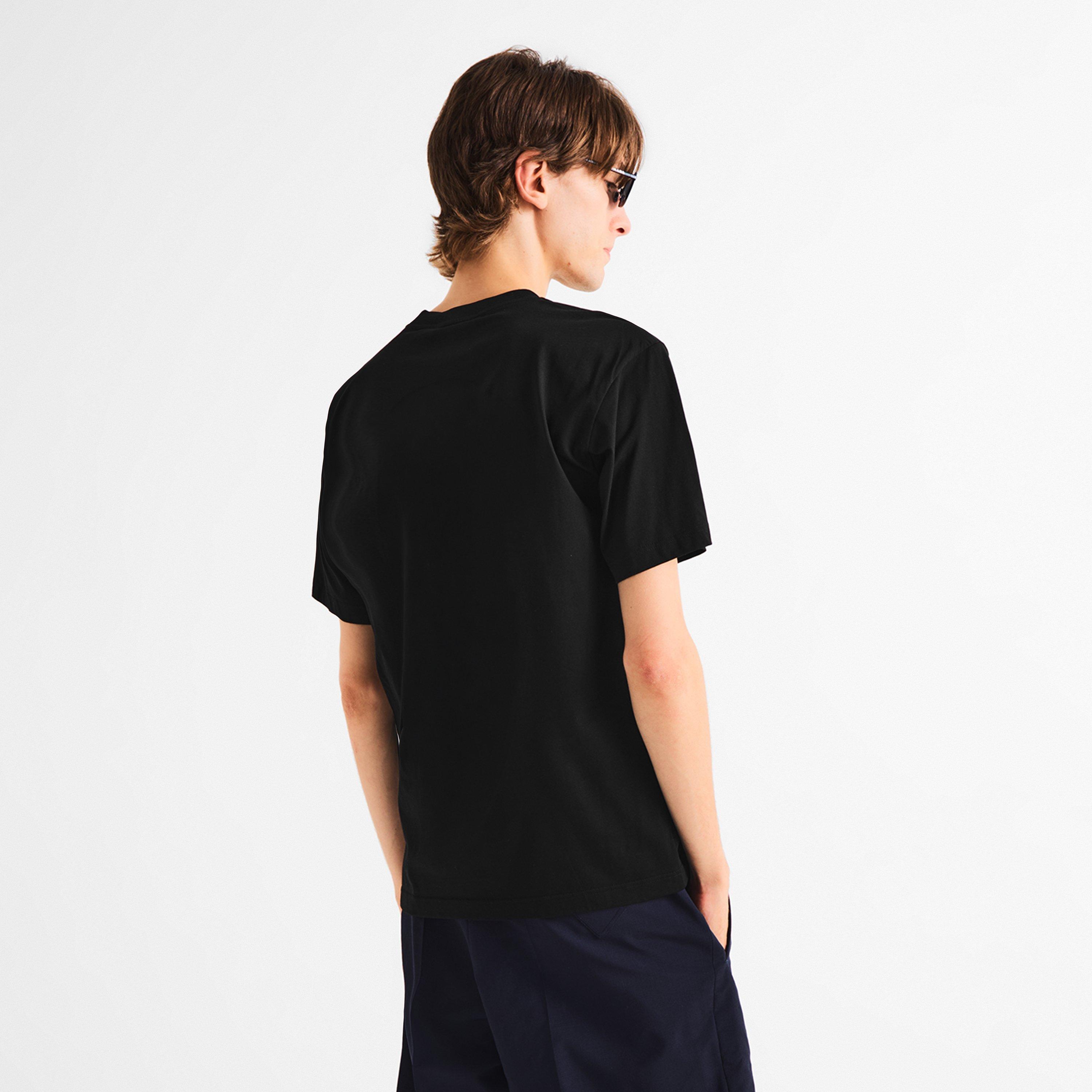 Black - Prada - Prada Crest Tee Sn63 - 4