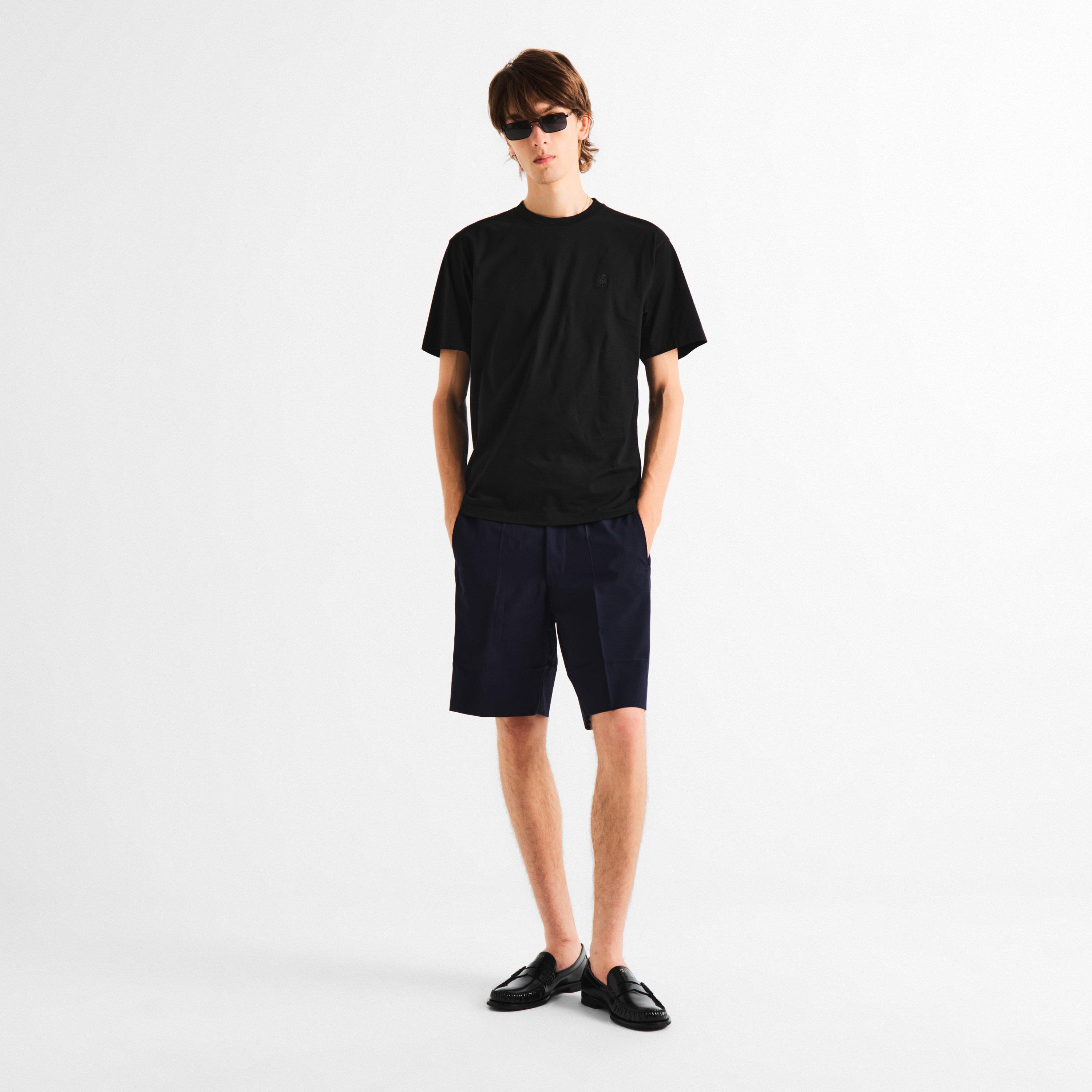 Black - Prada - Prada Crest Tee Sn63 - 6