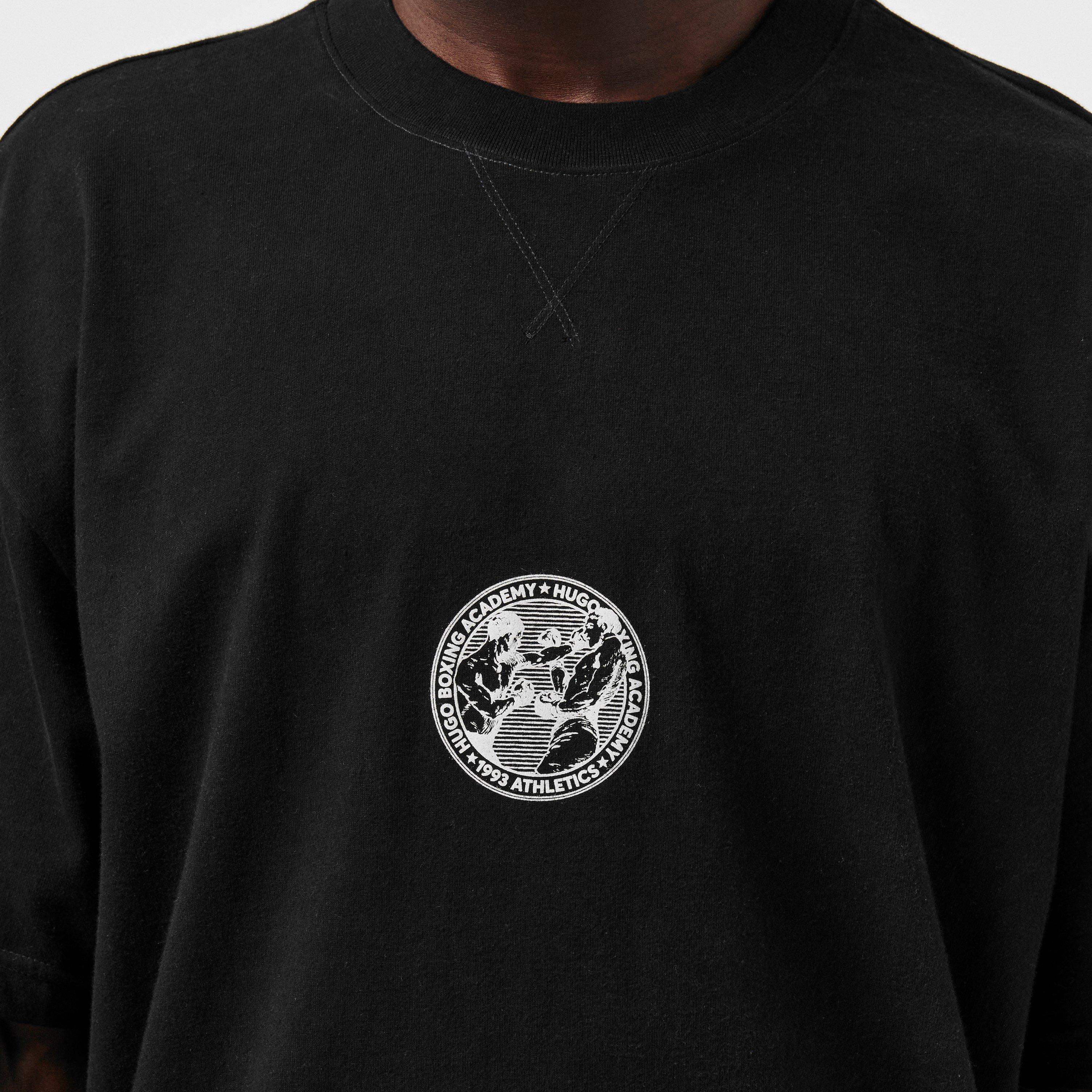 Black 001 - Hugo - Men's Dwresto Cotton T-Shirt - 3