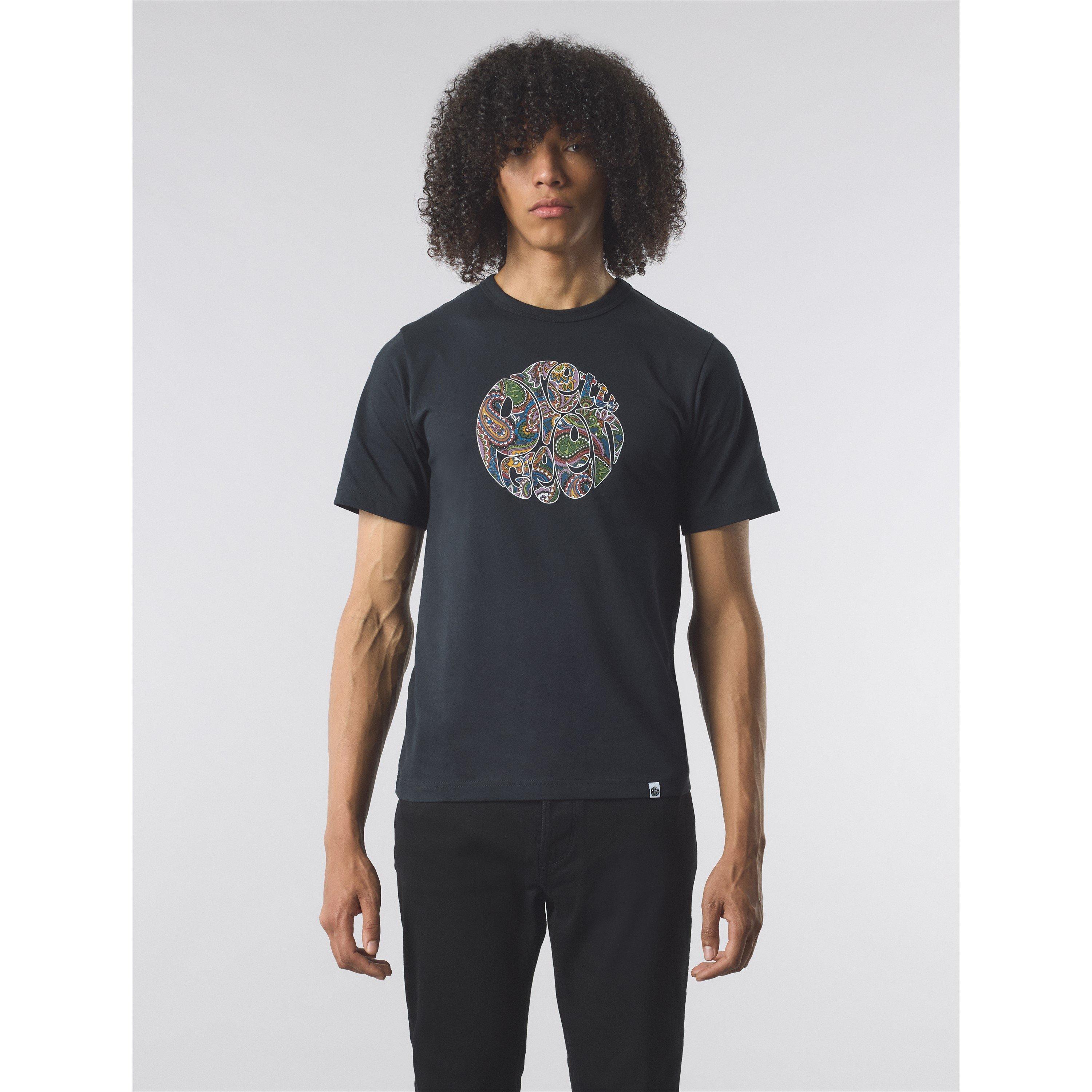 Black - Pretty Green - Men's PG House Paisley Regular Fit T-Shirt - 2