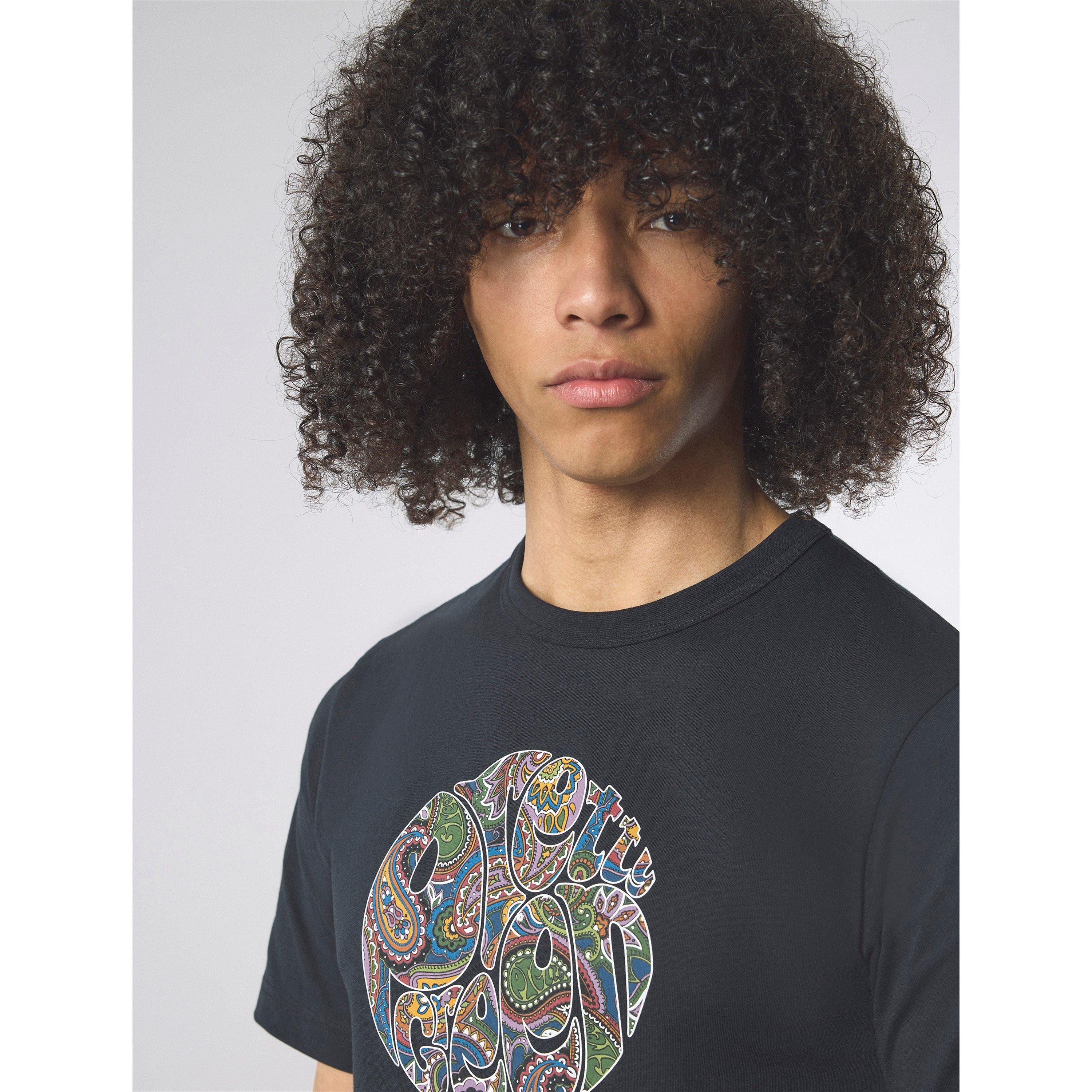 Black - Pretty Green - Men's PG House Paisley Regular Fit T-Shirt - 3