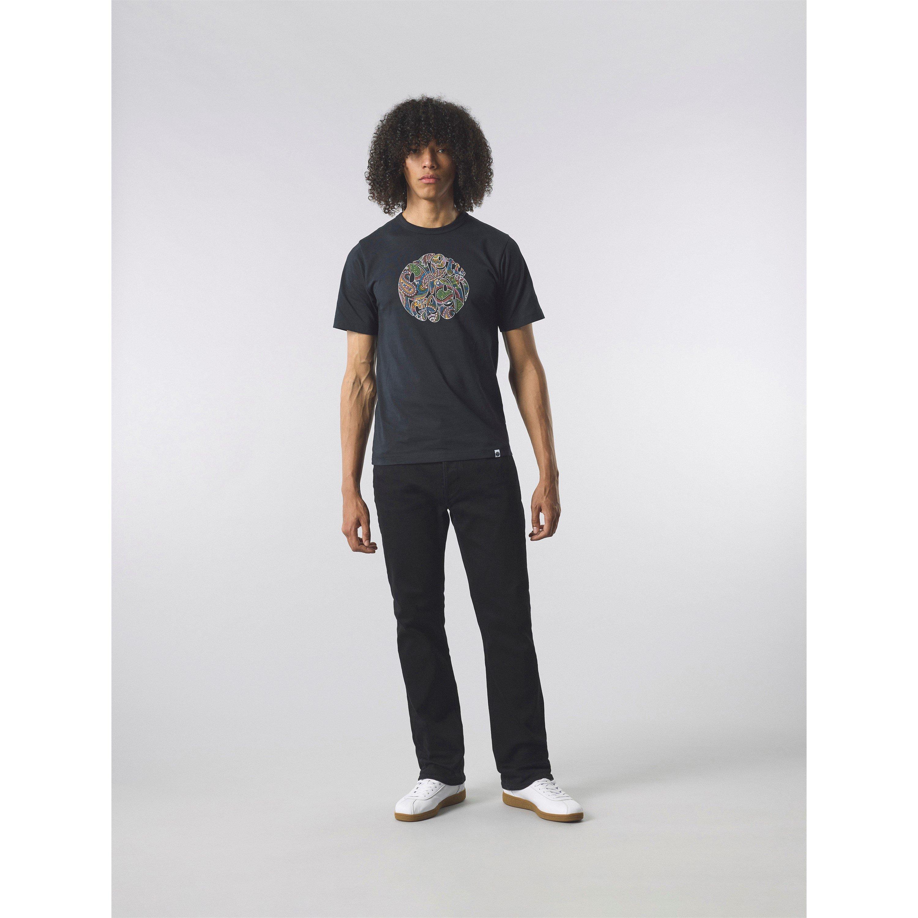 Black - Pretty Green - Men's PG House Paisley Regular Fit T-Shirt - 4