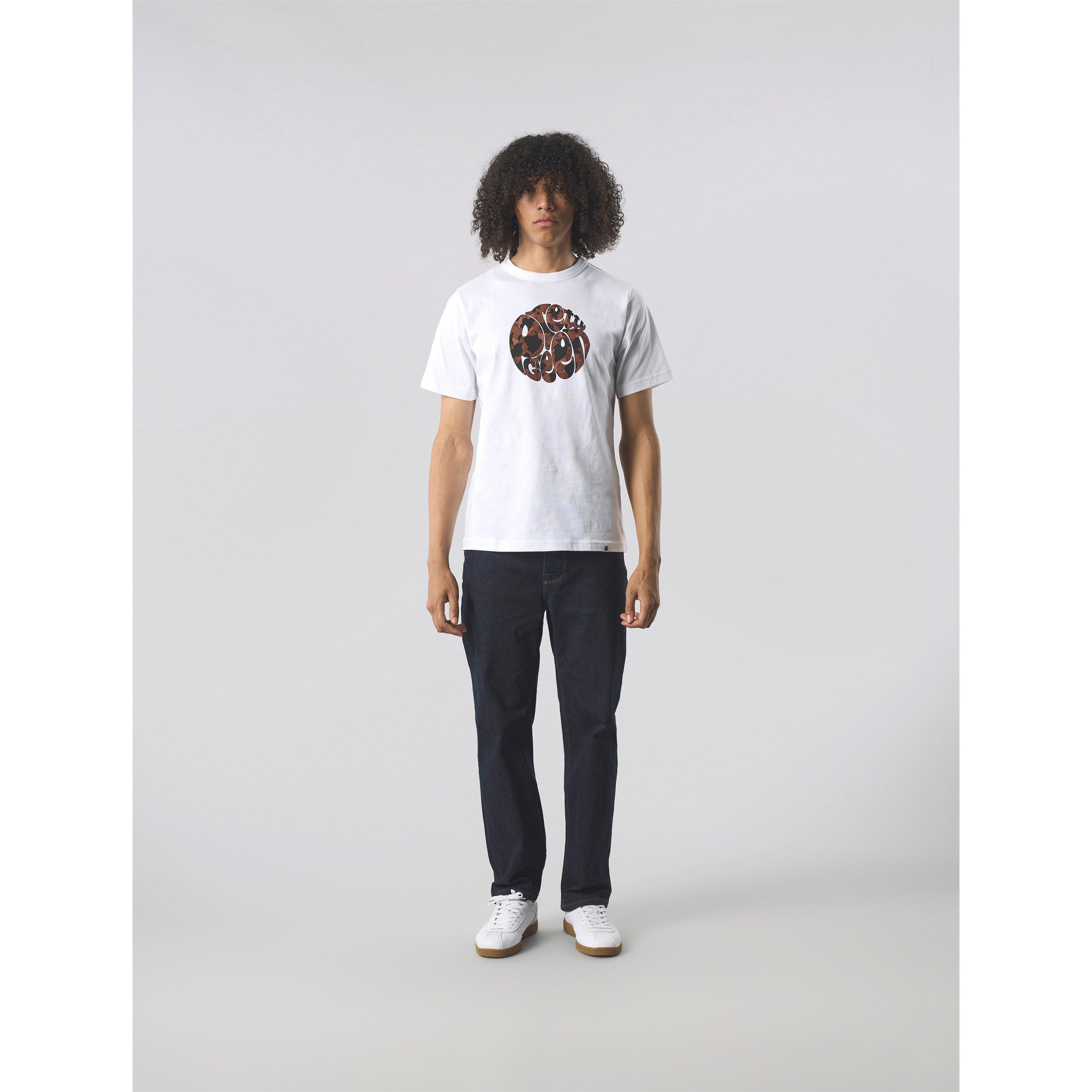 Wit - Pretty Green - Men's PG Brindle Logo Regular Fit T-Shirt - 4