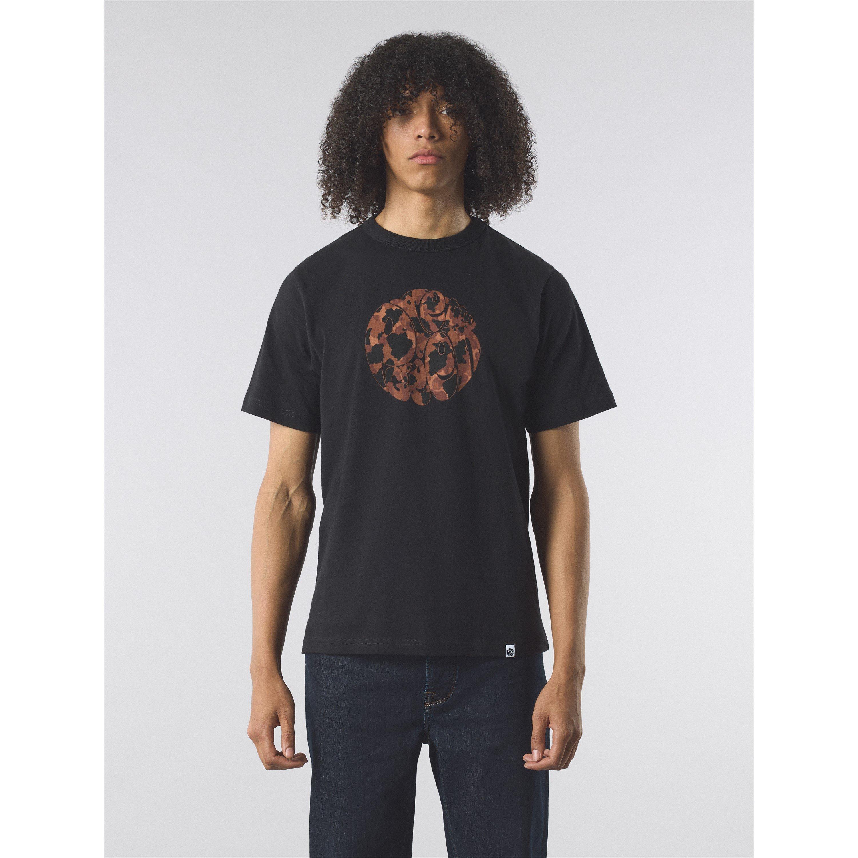 Black - Pretty Green - Men's PG Brindle Logo Regular Fit T-Shirt - 2