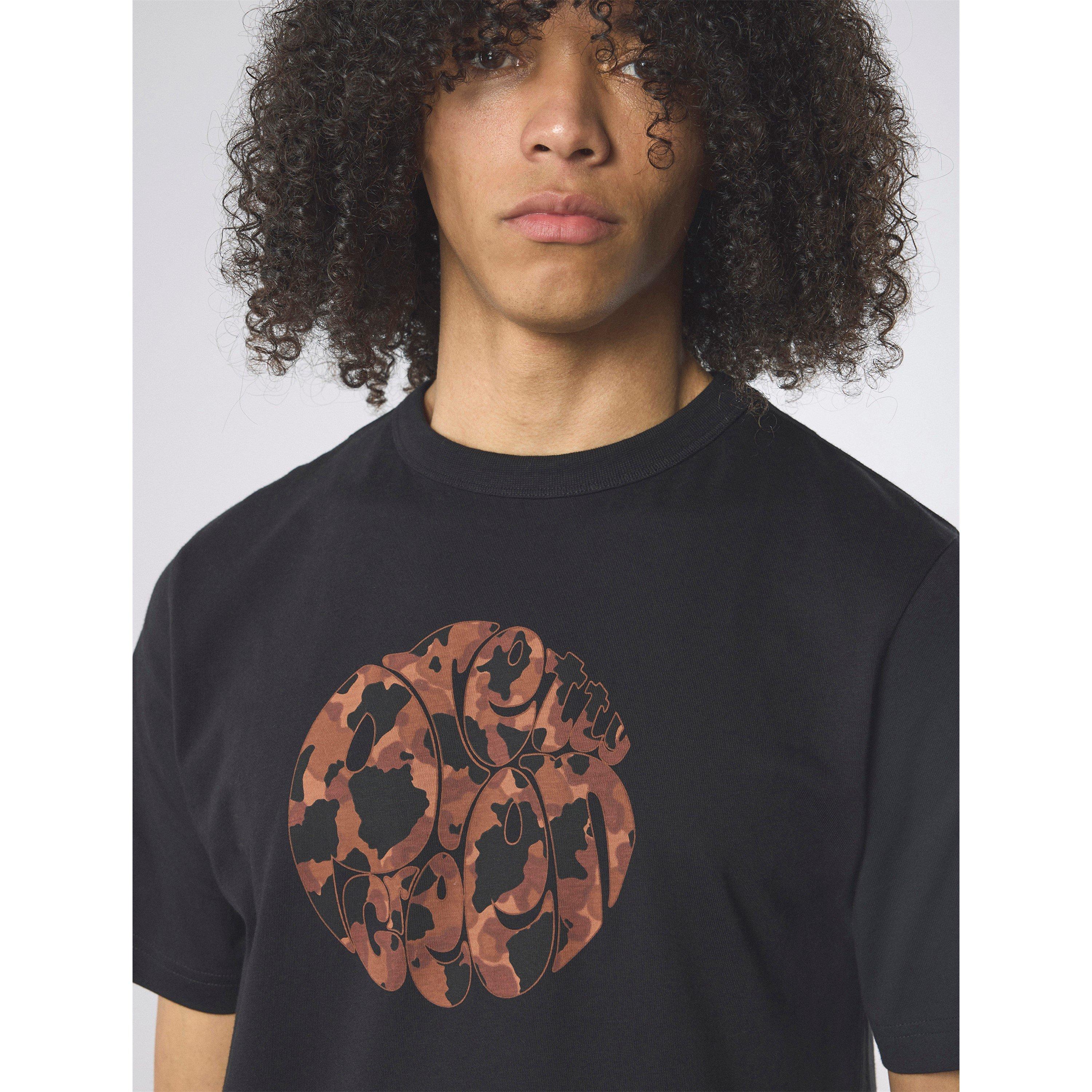 Black - Pretty Green - Men's PG Brindle Logo Regular Fit T-Shirt - 3