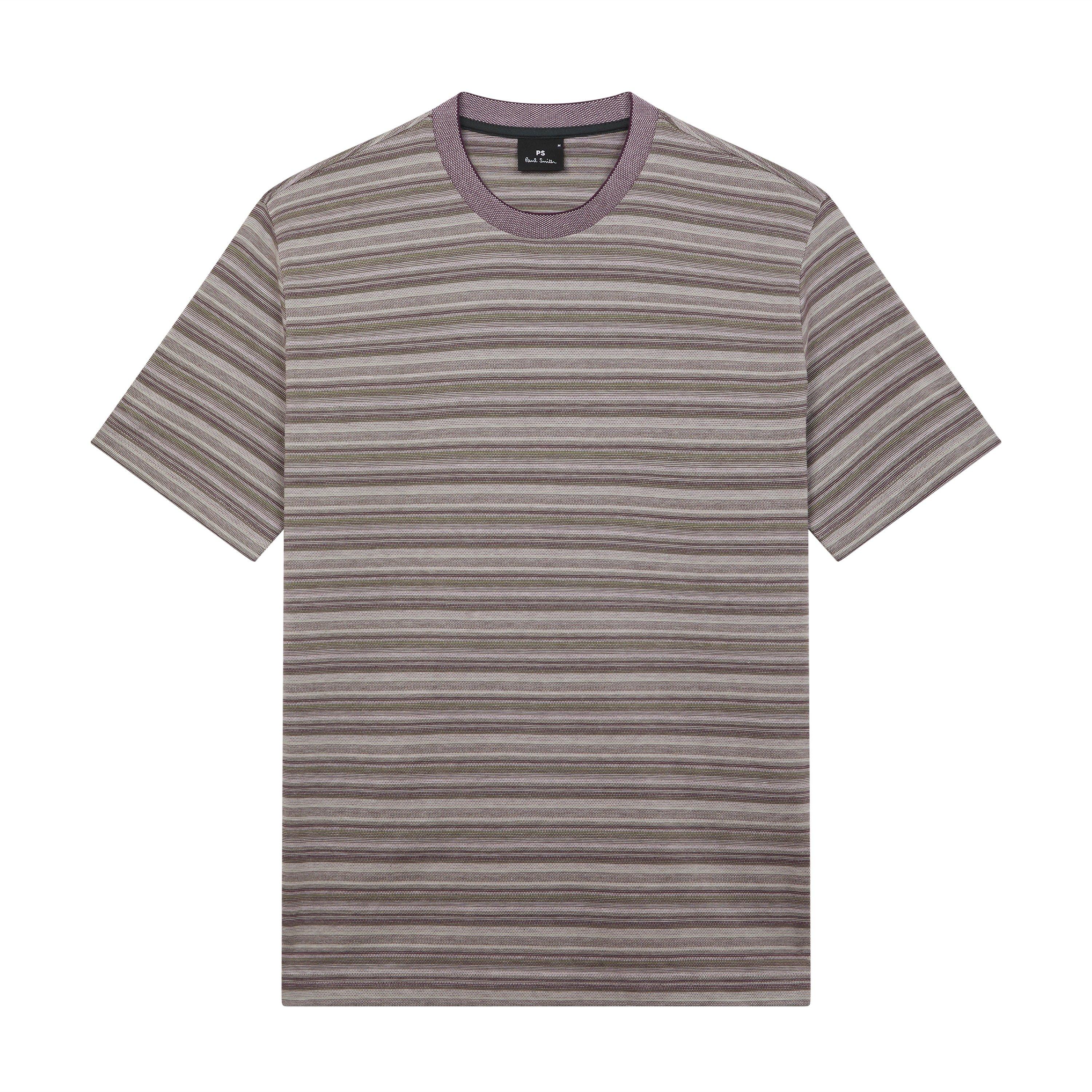 Ps Paul Smith Men's Stripe T-Shirt - Green 39 - XL