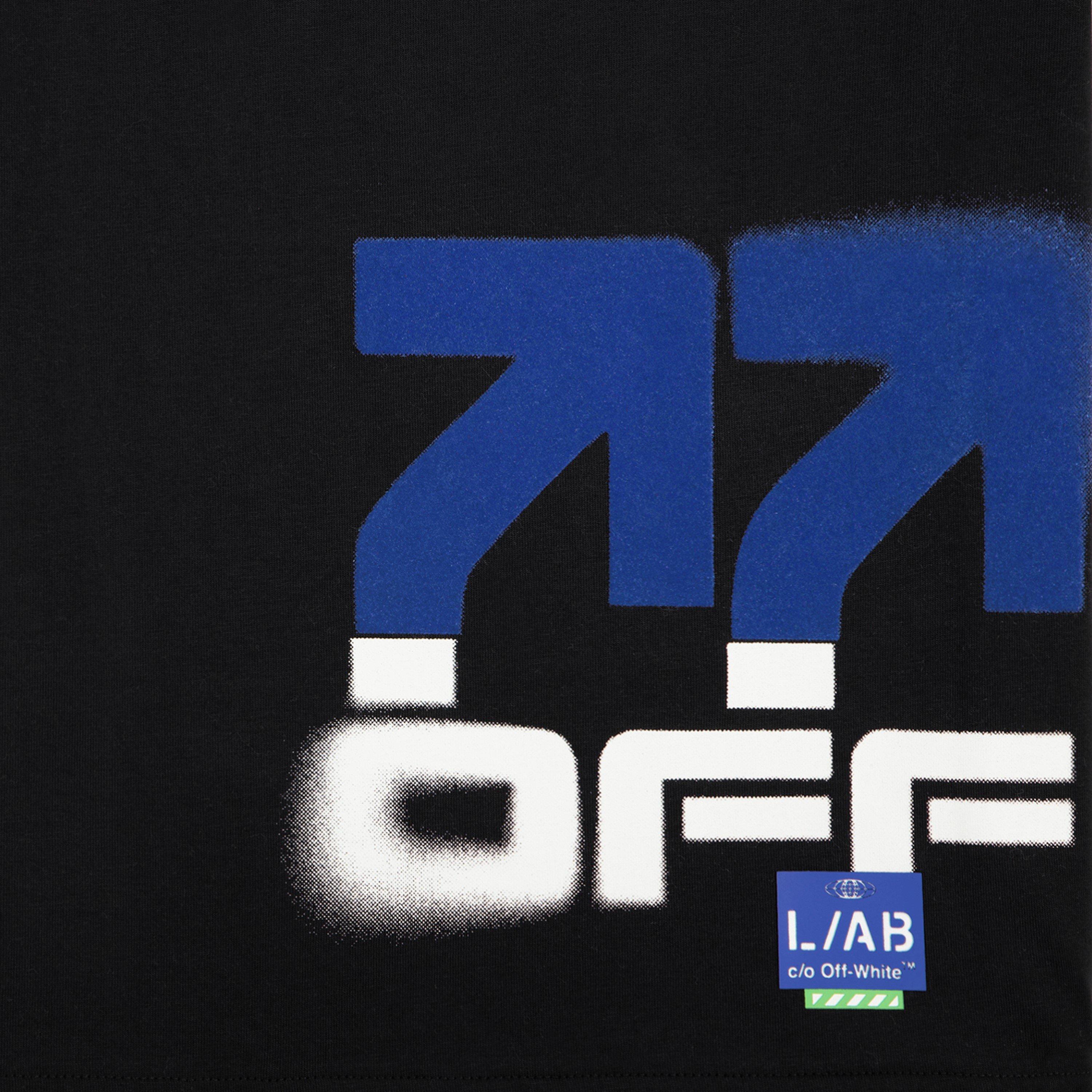 Black - L AB Off White - Kids' Large Logo T-Shirt - 2