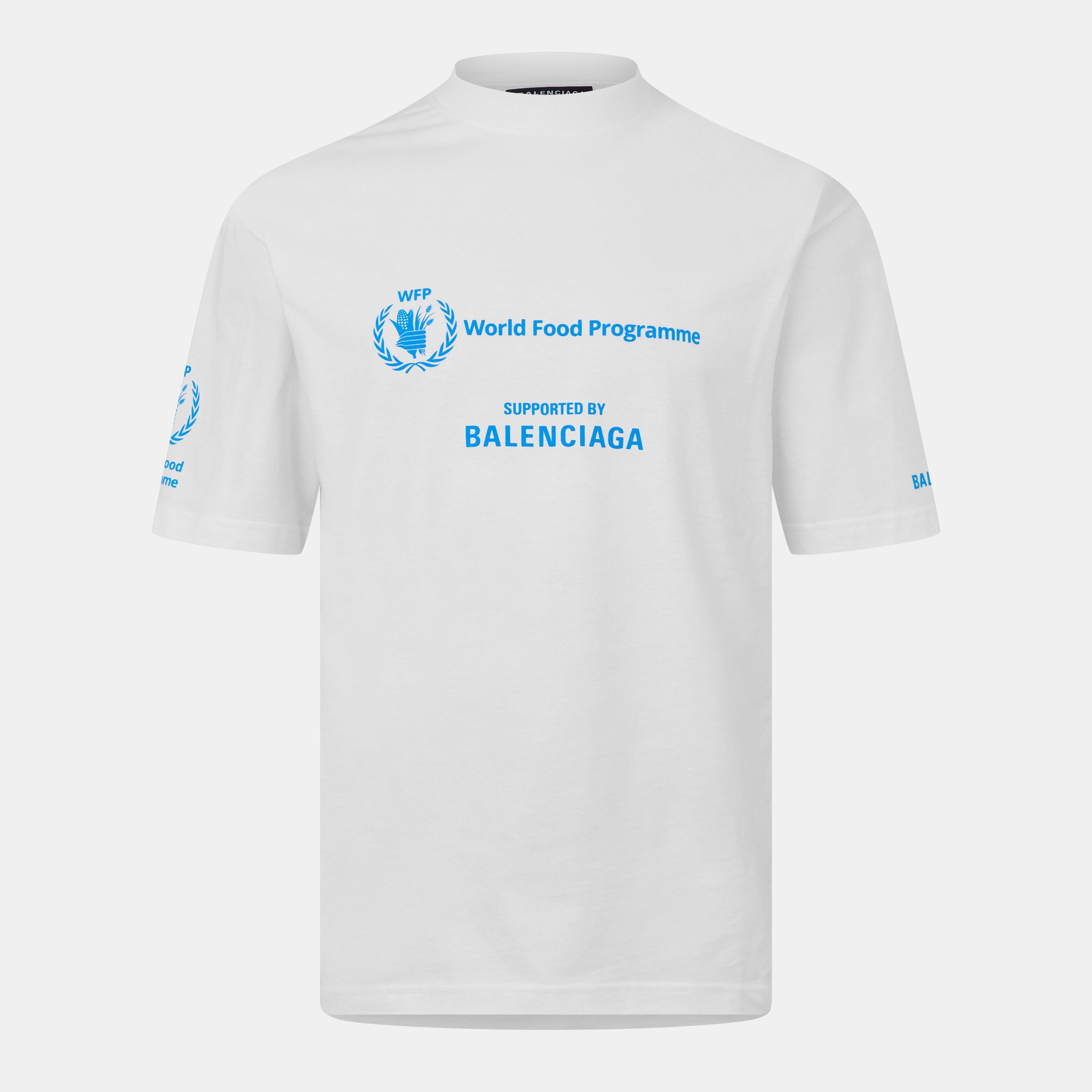 White/Blue - Balenciaga - Men's T-Shirt - 1