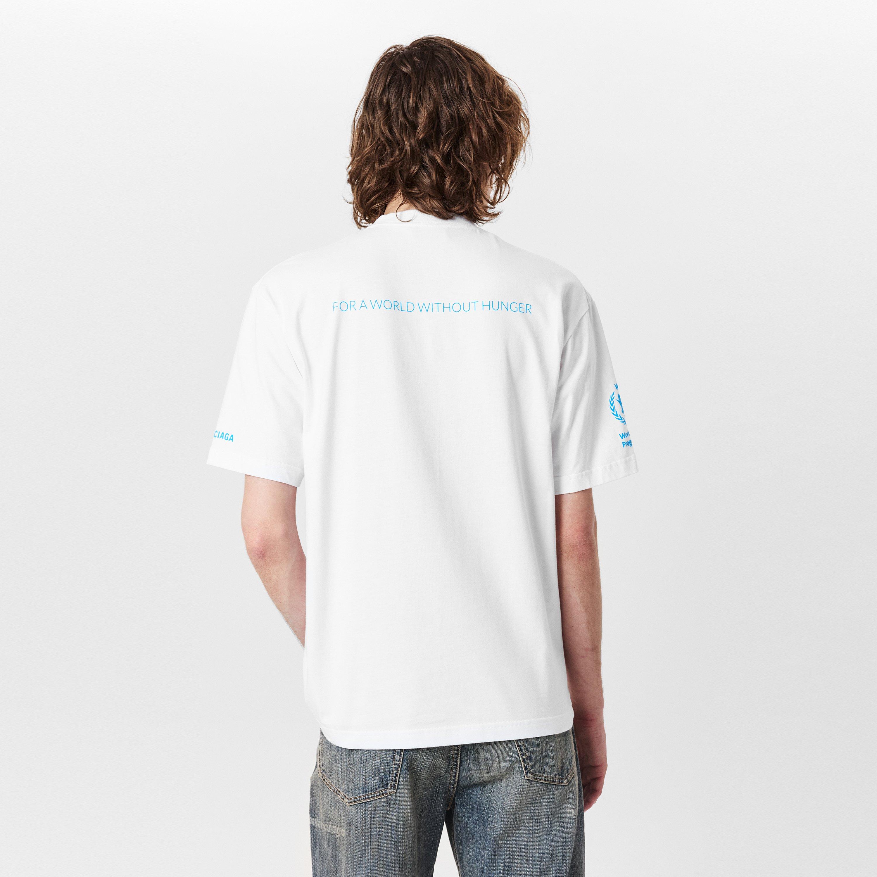 White/Blue - Balenciaga - Men's T-Shirt - 4