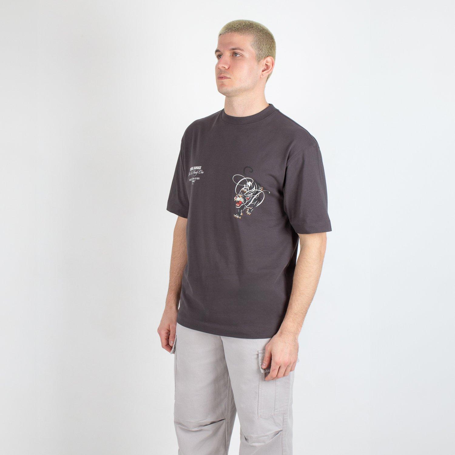 Charcoal - Criminal Damage - Damage Panther Tee - 2