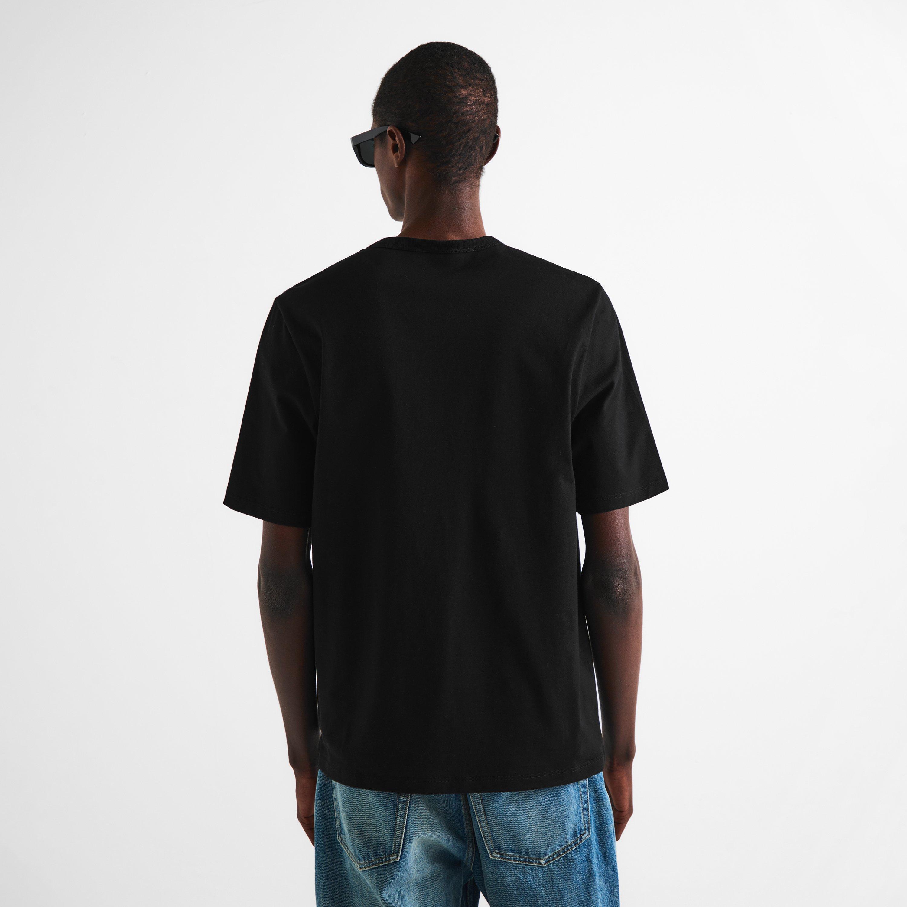 Black - Saint Laurent - Men's Logo T-Shirt - 4