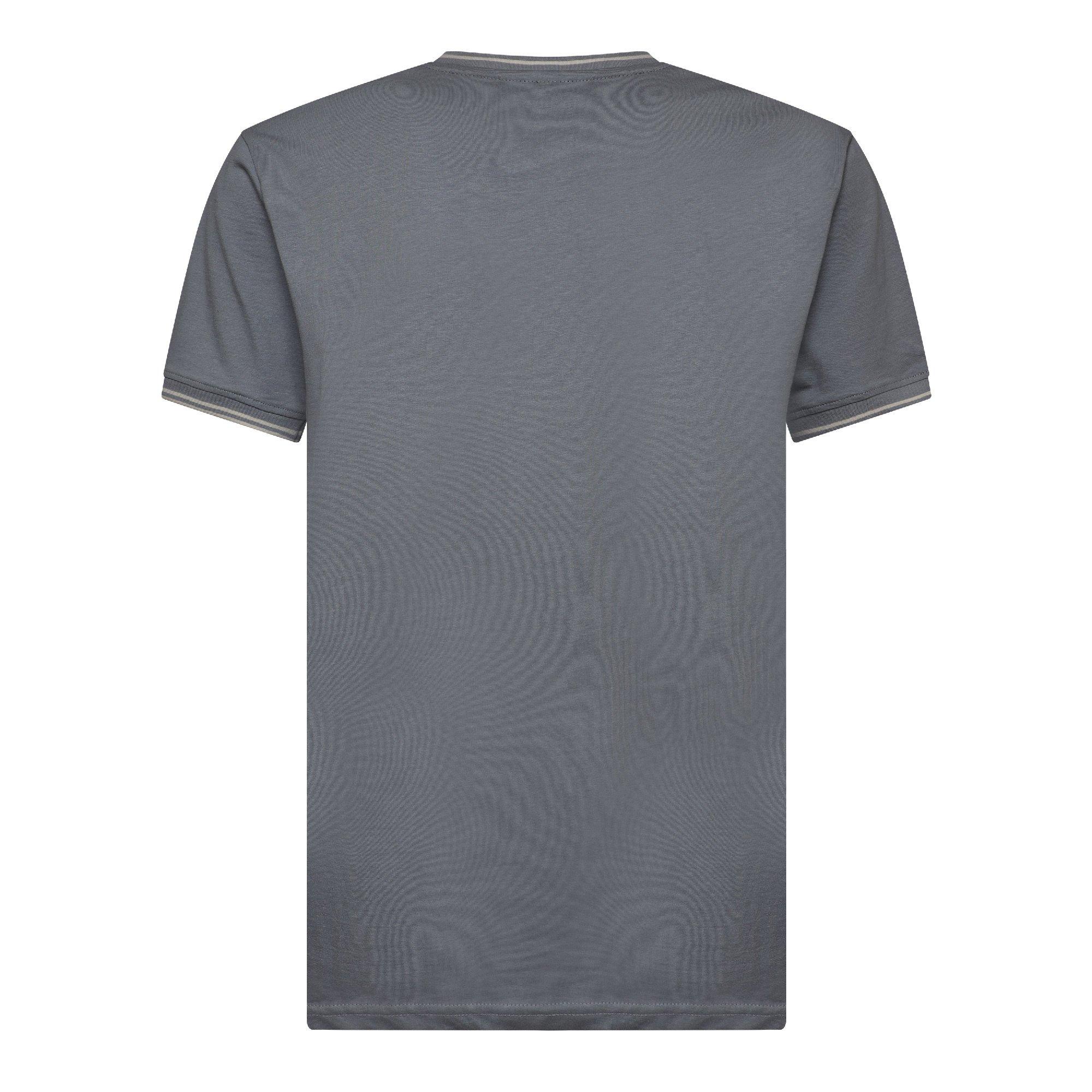 STEEL BLUE - Crosshatch - Men's Preece Cotton T-Shirt - 2