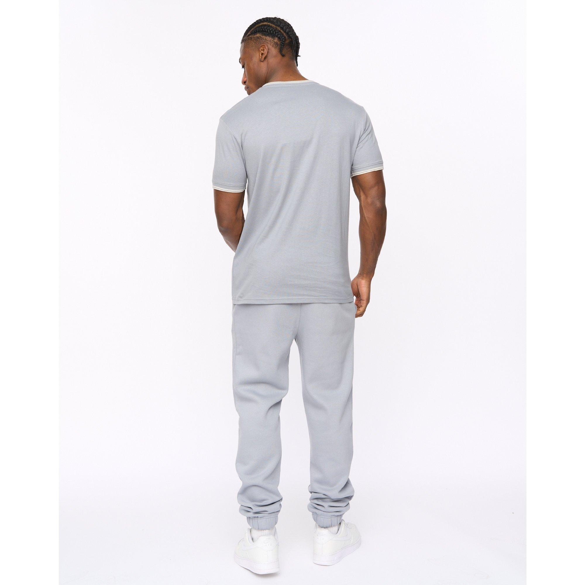 STEEL BLUE - Crosshatch - Men's Preece Cotton T-Shirt - 4