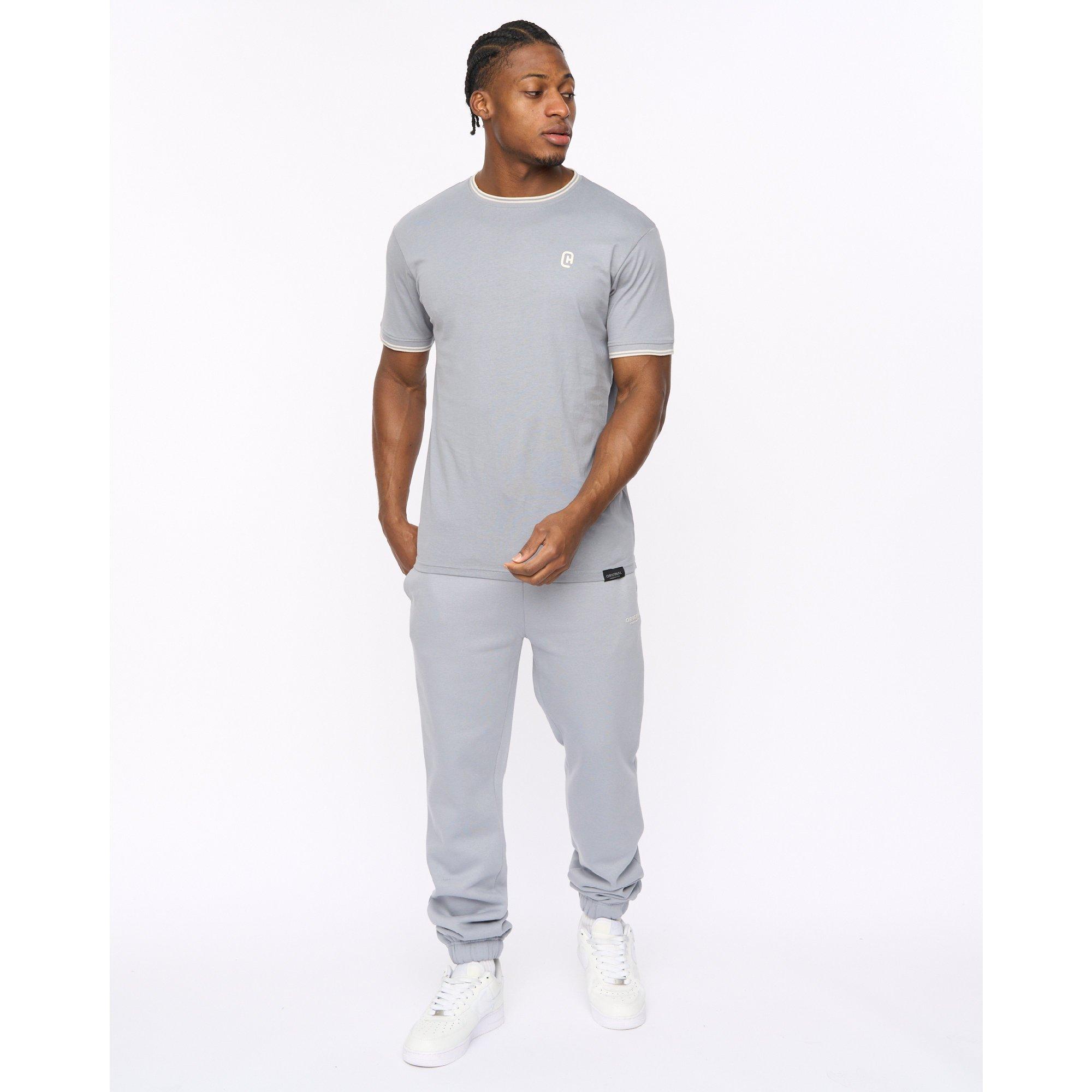 STEEL BLUE - Crosshatch - Men's Preece Cotton T-Shirt - 5