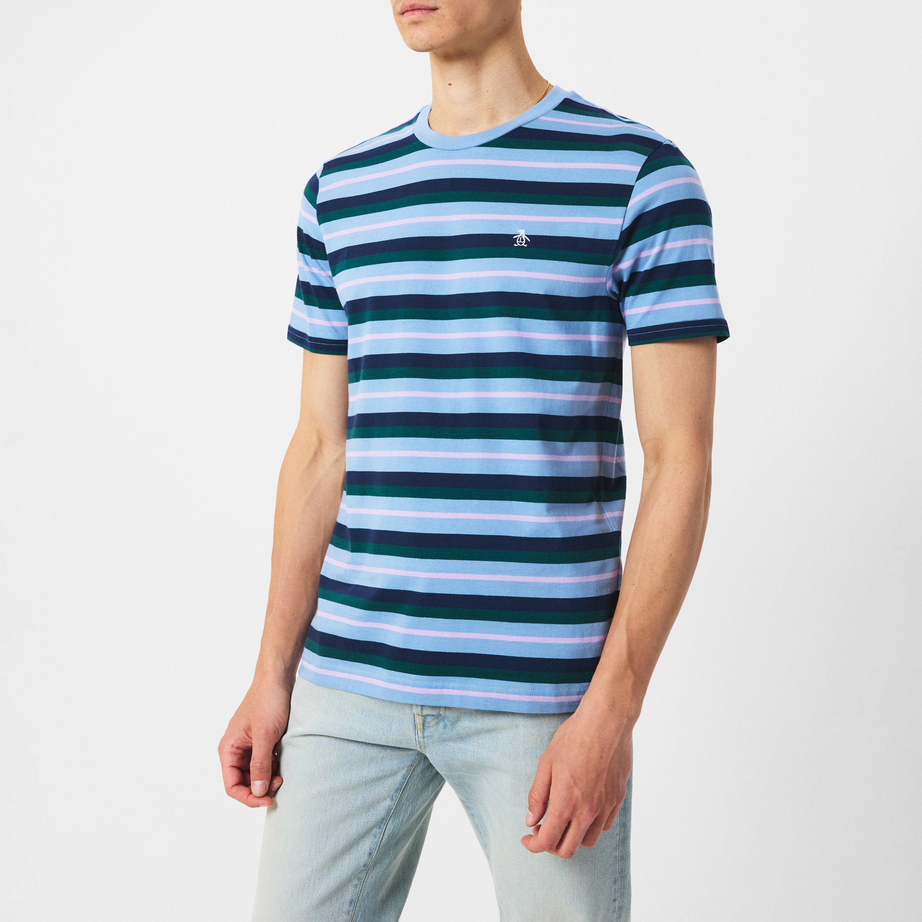 Faded Denim - Original Penguin - Men's Regular Fit Stripe T-Shirt - 3