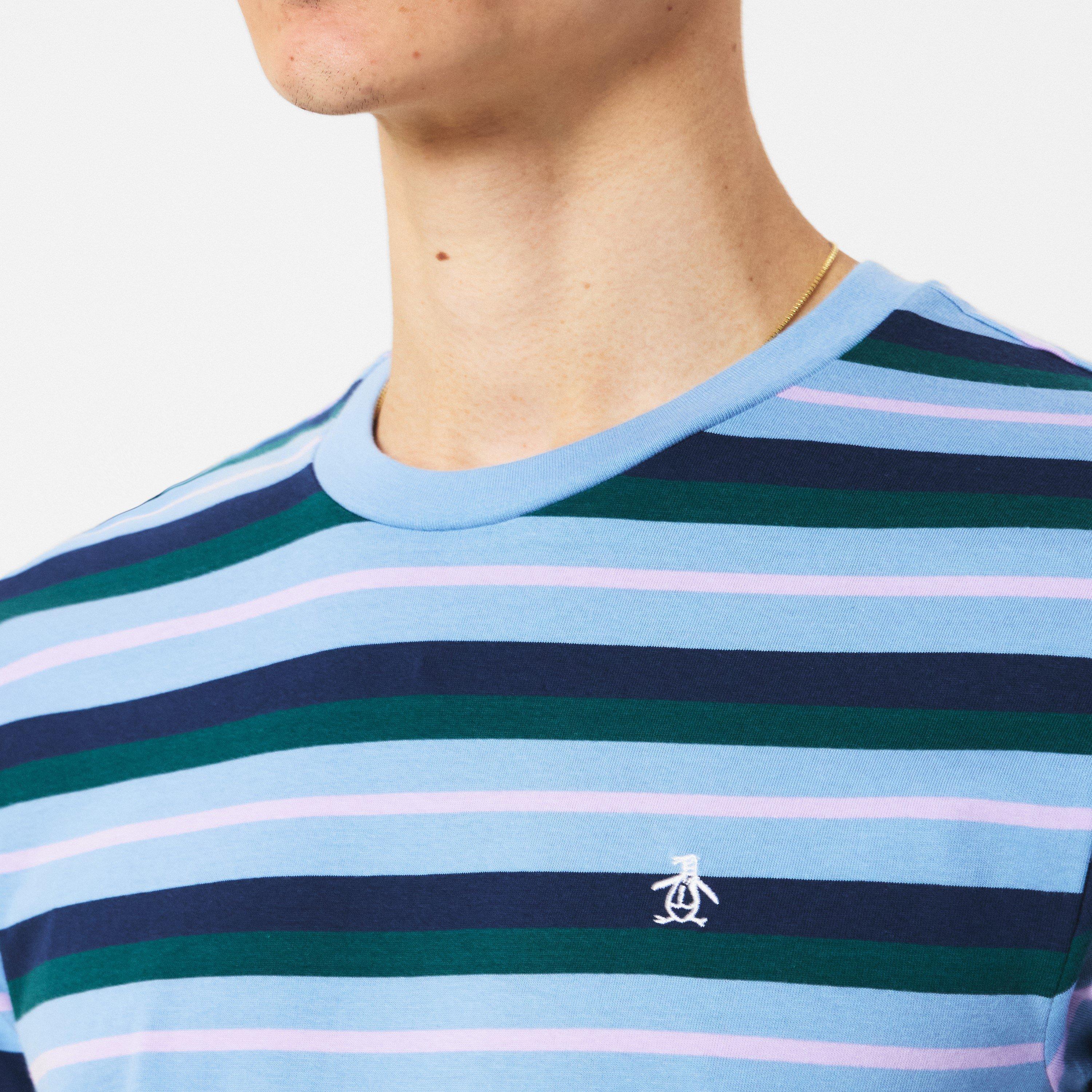 Faded Denim - Original Penguin - Men's Regular Fit Stripe T-Shirt - 5
