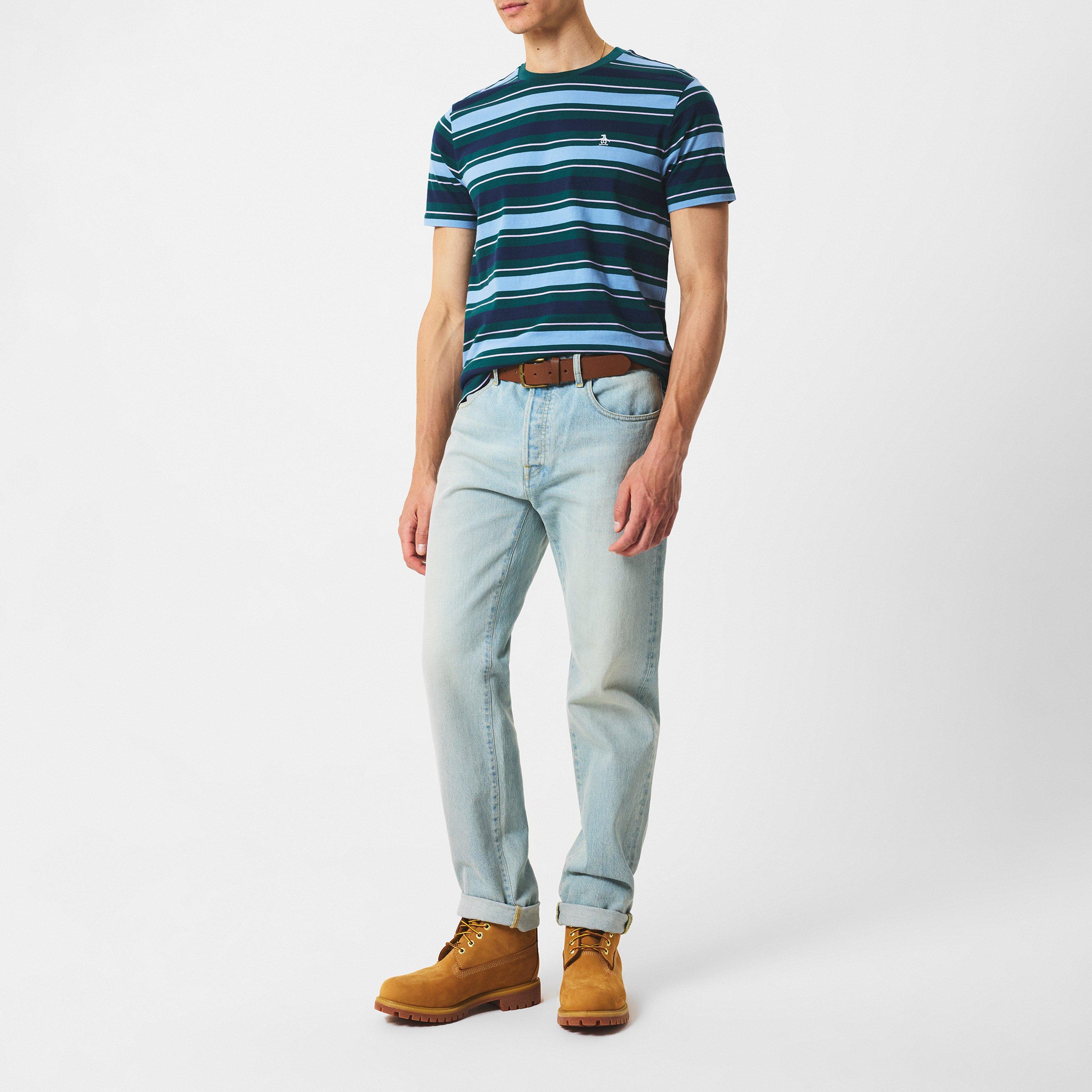 Juni Käfer - Original Penguin - Regular Fit Collar Stripe T-Shirt - 6