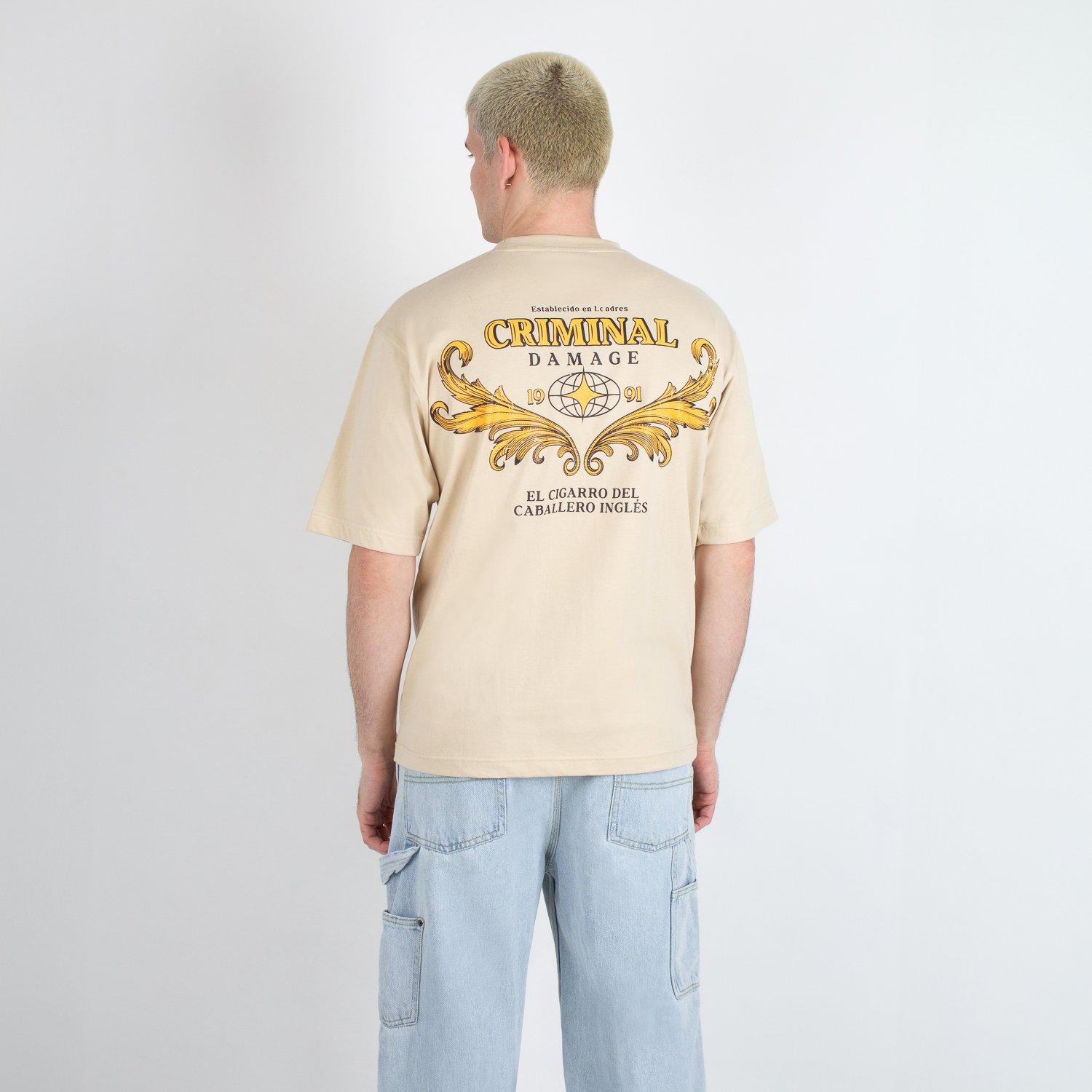 Sand - Criminal Damage - Damage Cigar Tee - 3