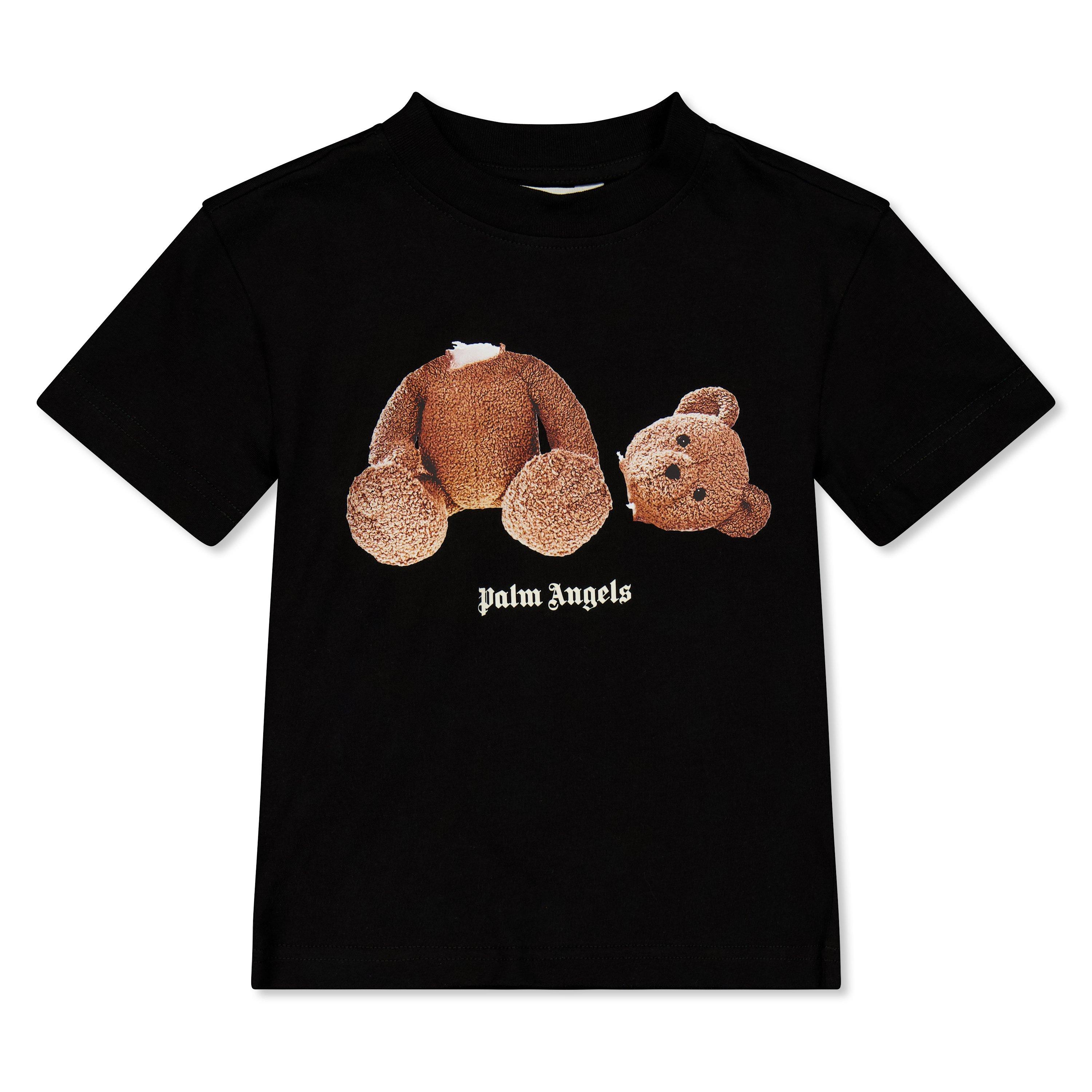 Palm Angels Kids' T-Shirt - Black - Size 14Y