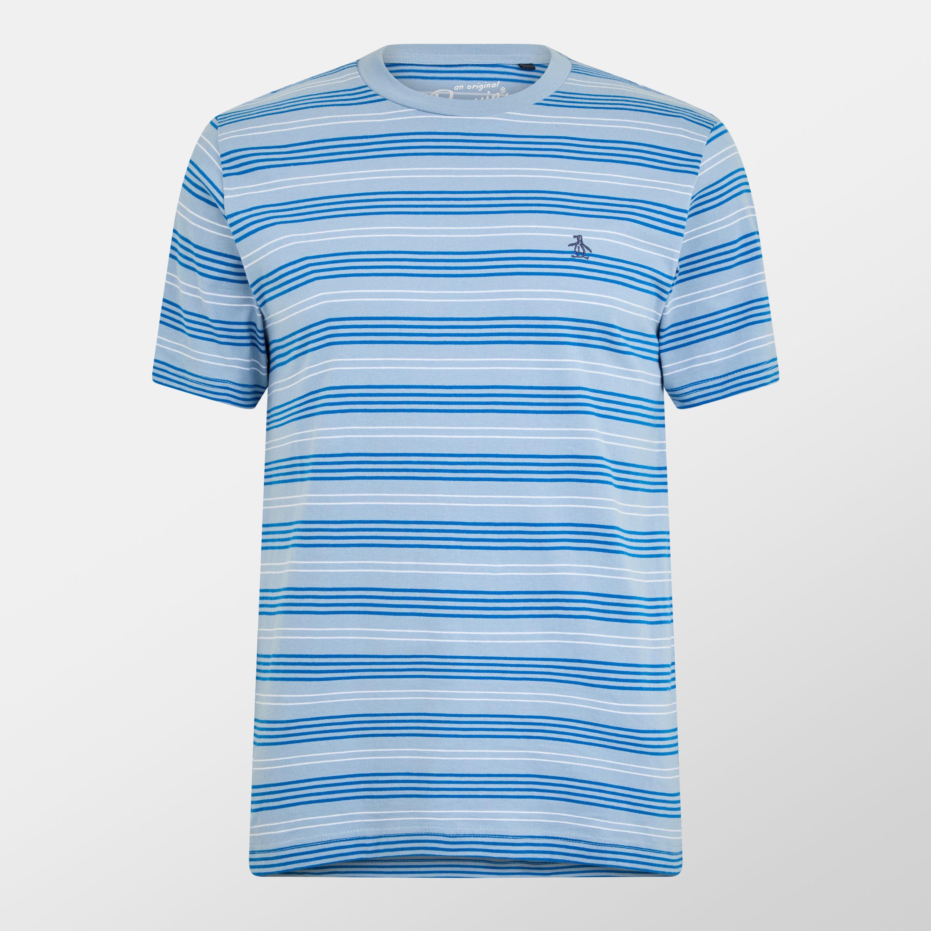 Classic Blue - Original Penguin - Men's Regular Fit Stripe T-Shirt - 1