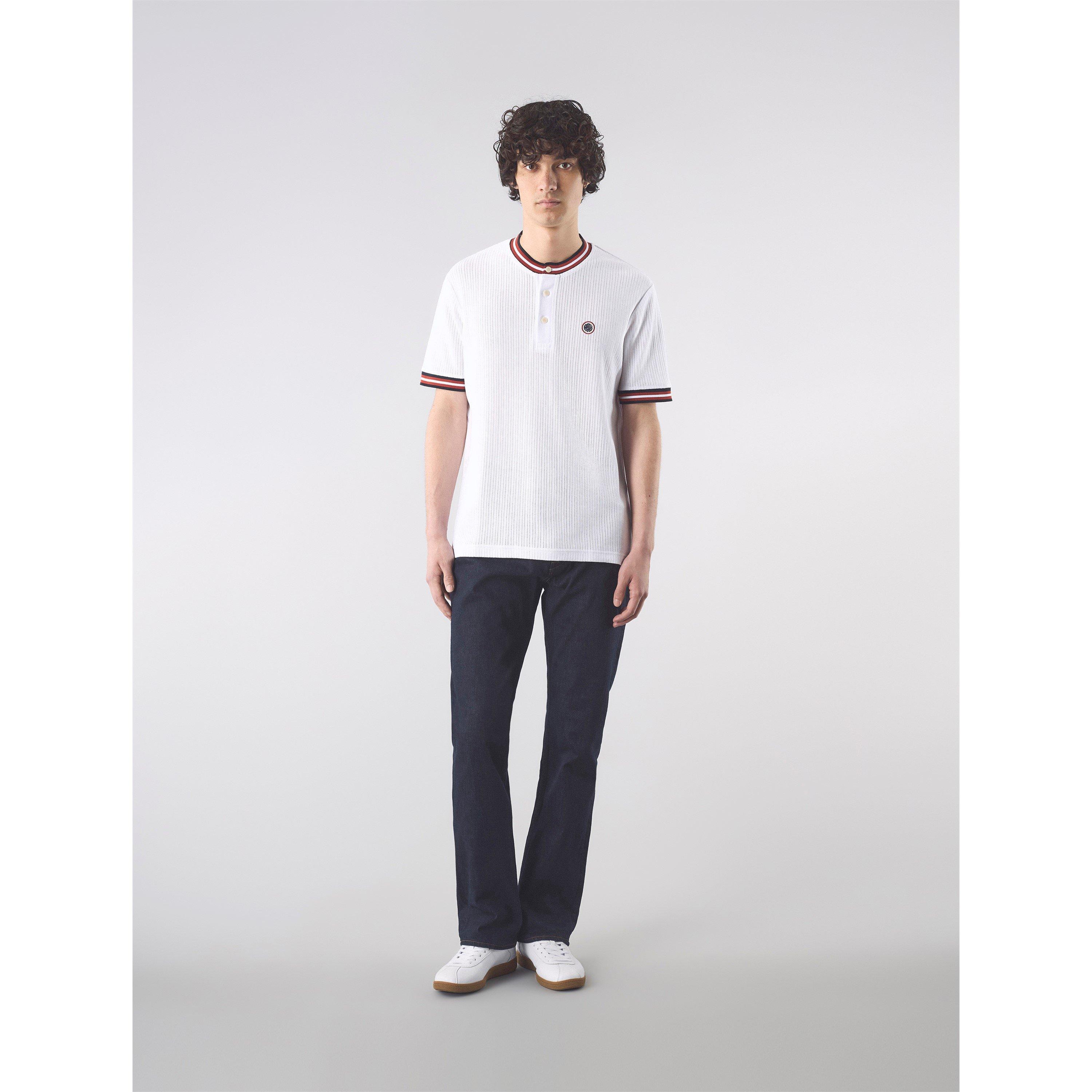 Wit - Pretty Green - Men's PG Cressa Grandad Regular Fit T-Shirt - 2