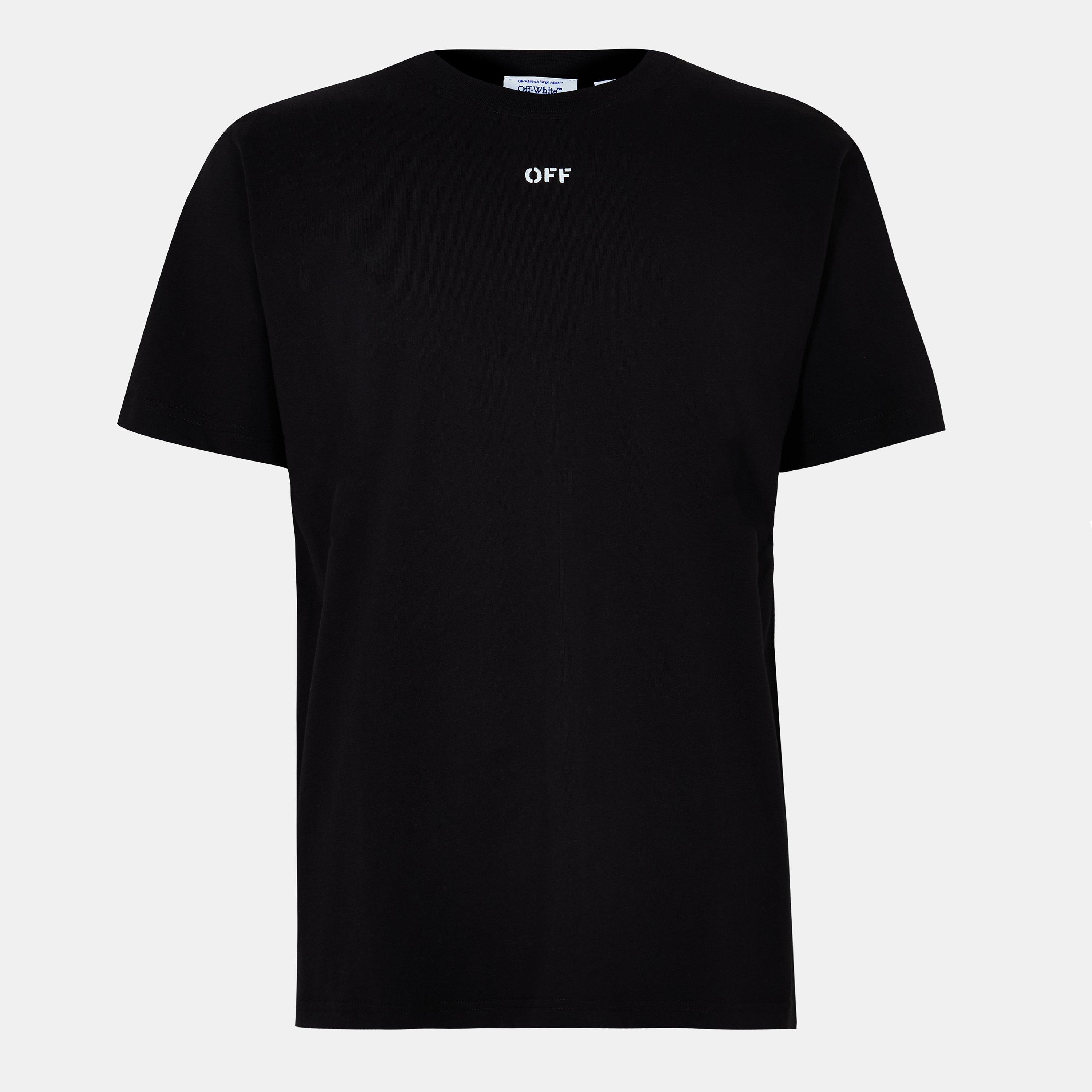 Off White Men's Arrow Slim Fit T-Shirt - Black-White - XS