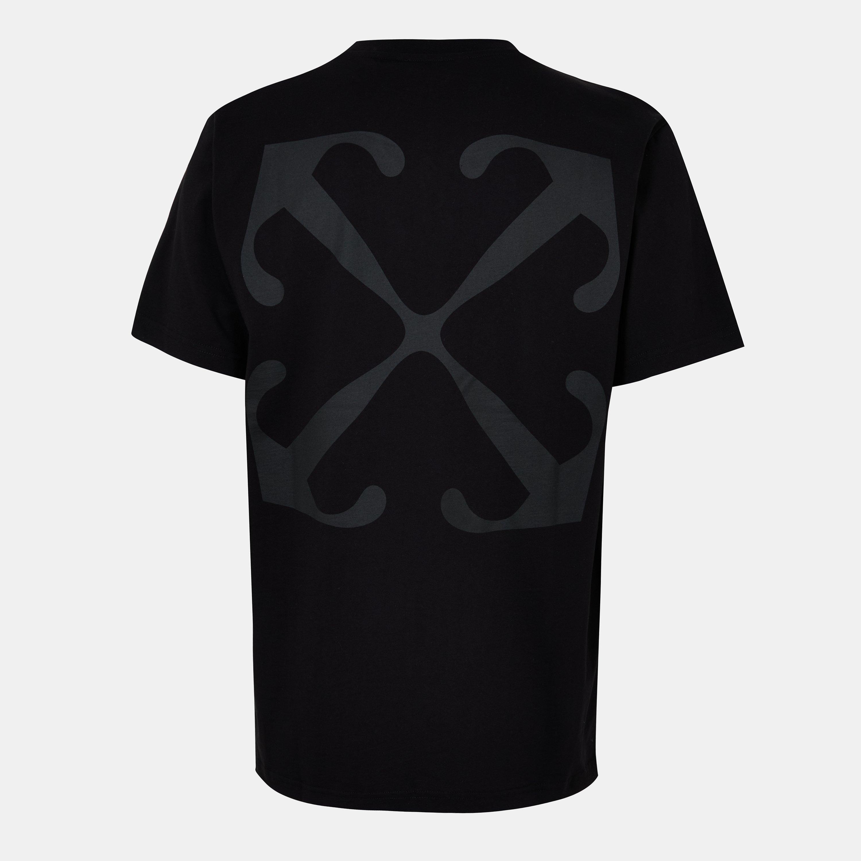 Black-White - Off White - Arrow Slim Fit T-Shirt - 2